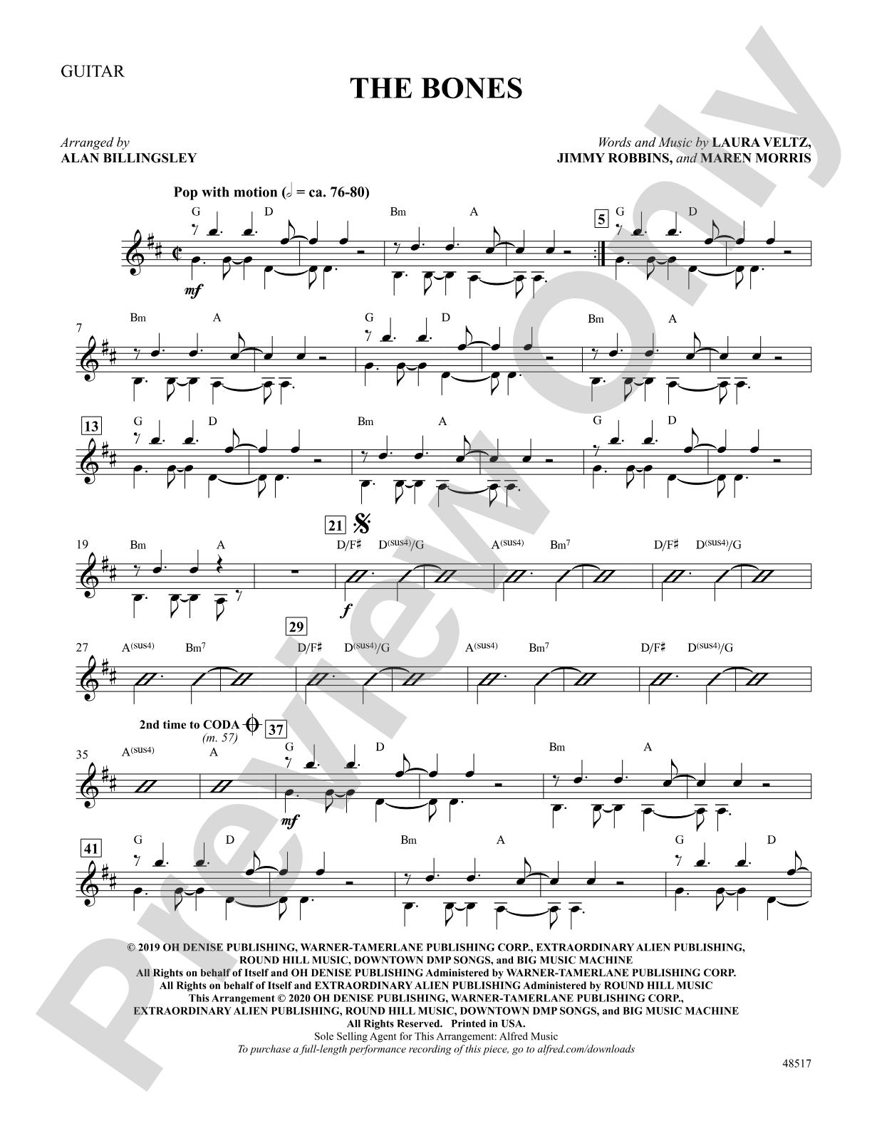 The Bones: Guitar