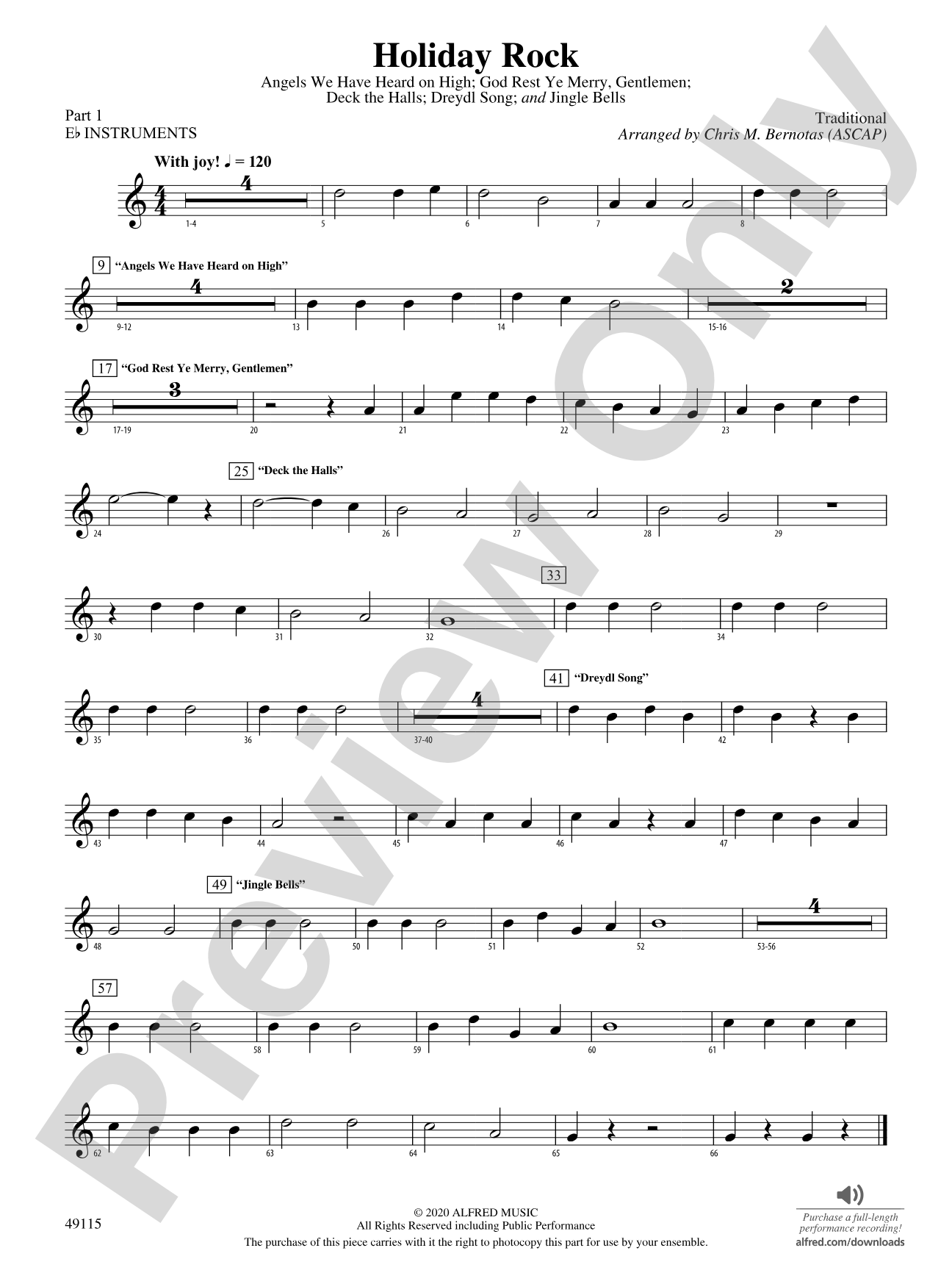 Holiday Rock: Part 1 - E-flat Instruments