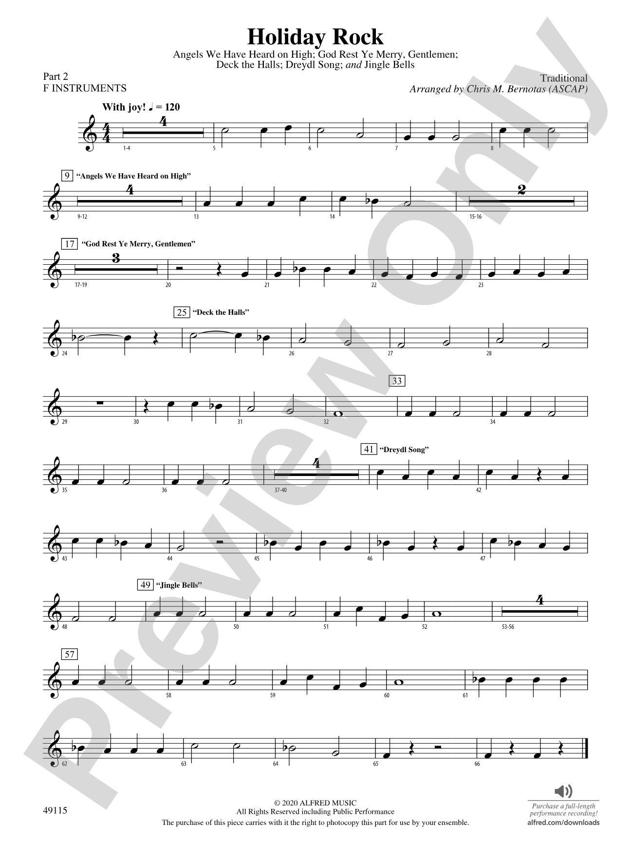Holiday Rock: Part 2 - F Instruments