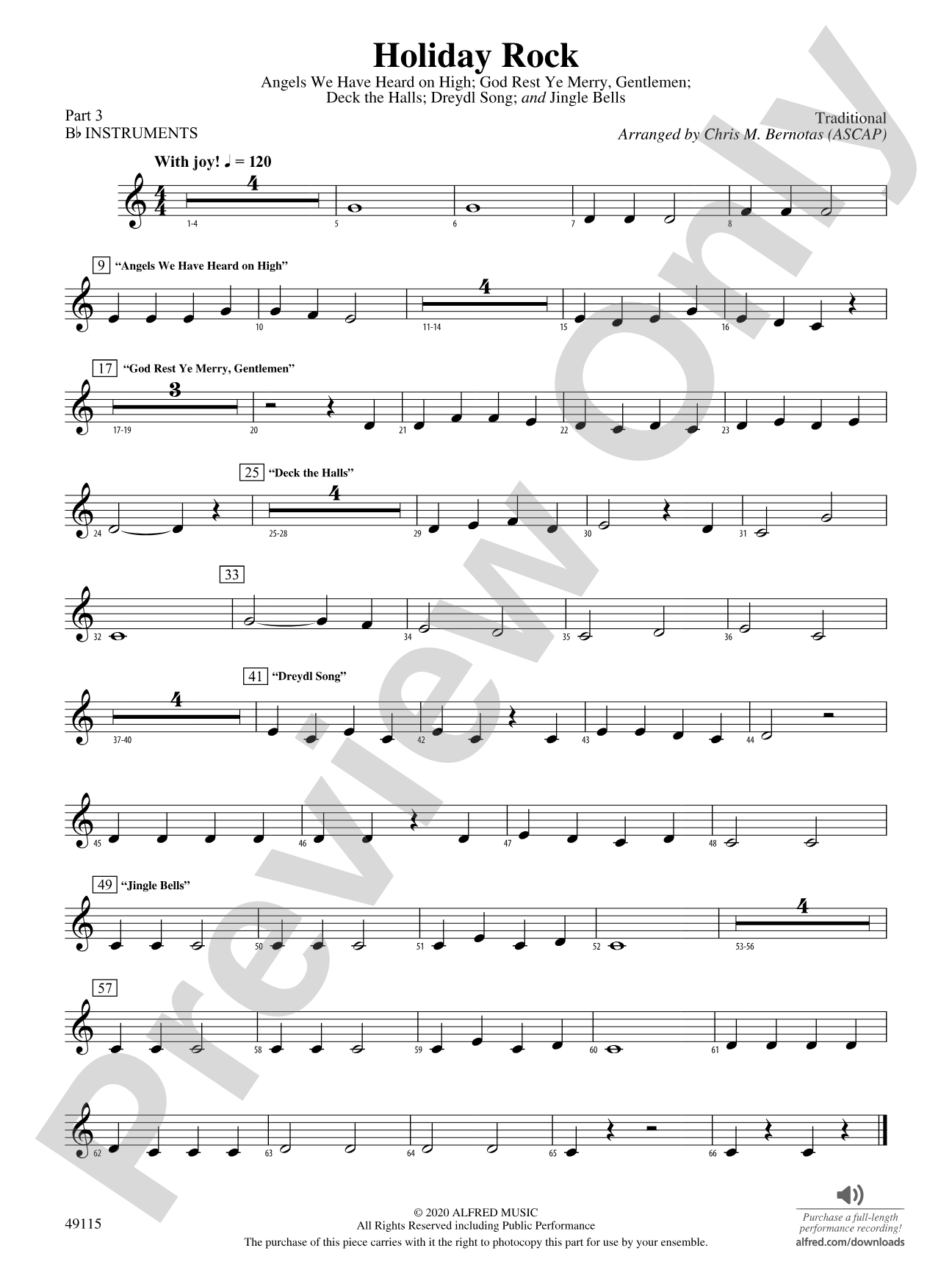 Holiday Rock: Part 3 - B-flat Instruments