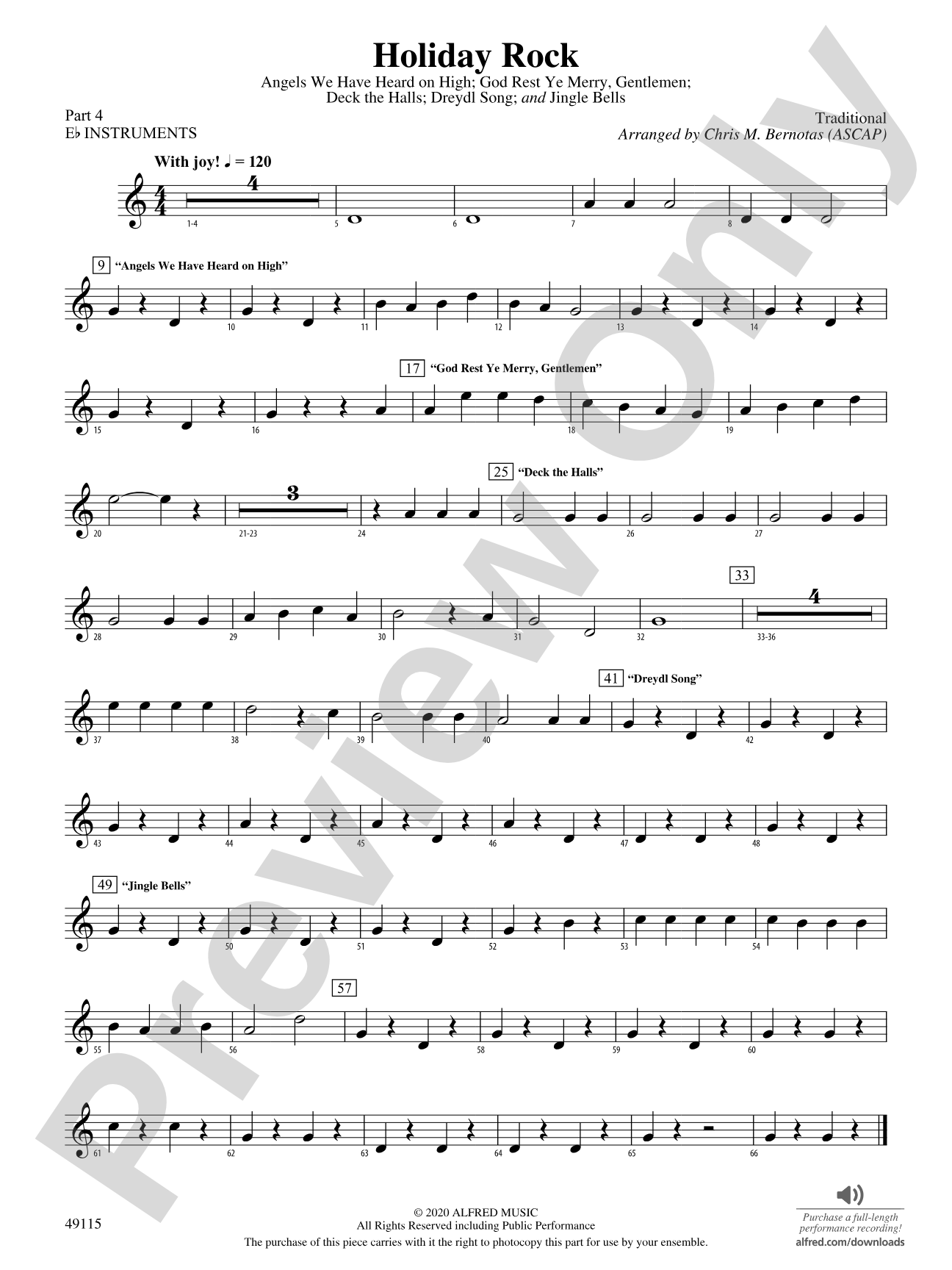 Holiday Rock: Part 4 - E-flat Instruments