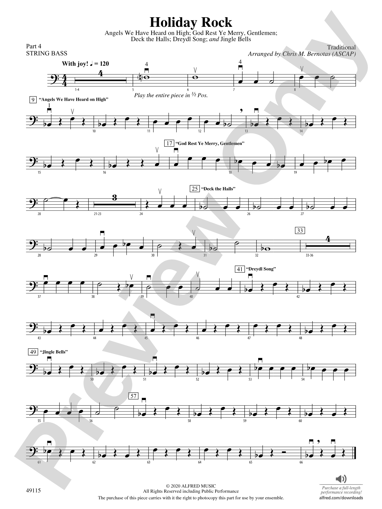 Holiday Rock: Part 4 - String Bass