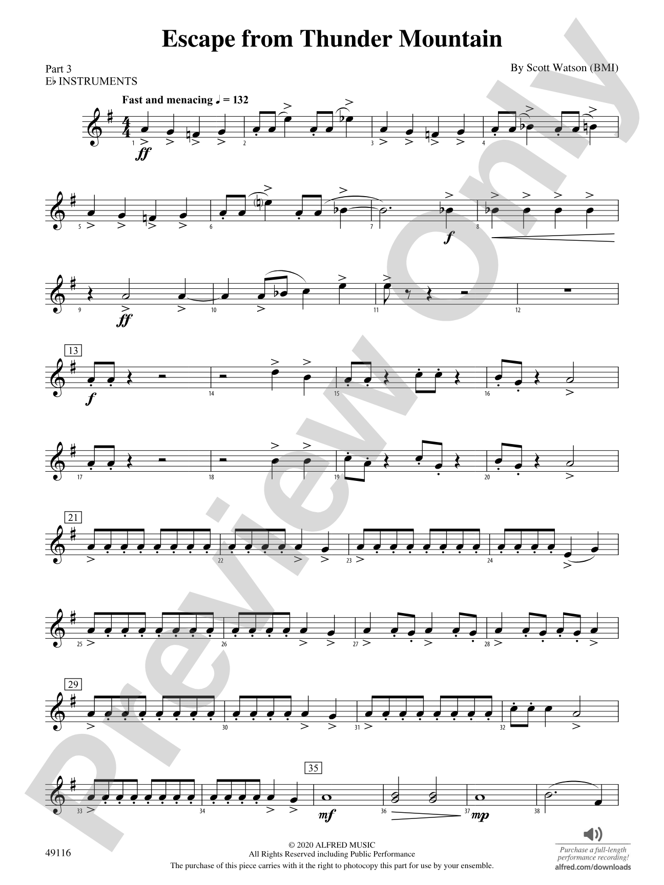 Escape from Thunder Mountain: Part 3 - E-flat Instruments