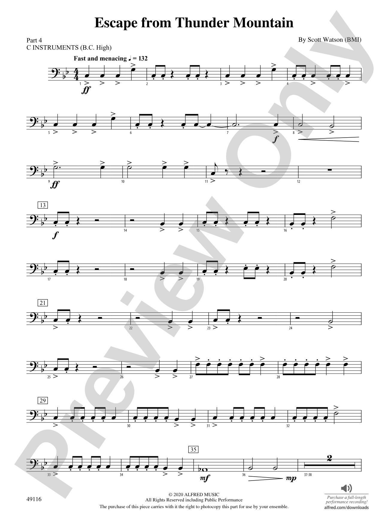 Escape from Thunder Mountain: Part 4 - C Instruments (B.C. High)