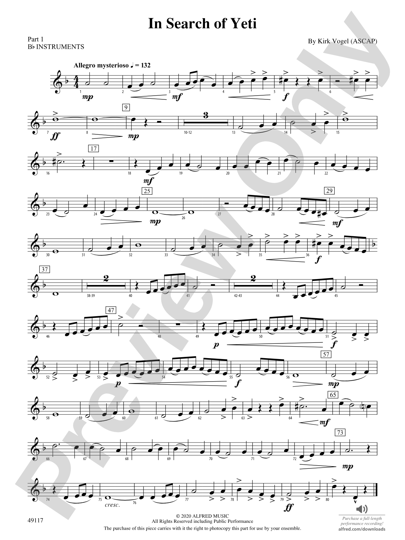 In Search of Yeti: Part 1 - B-flat Instruments