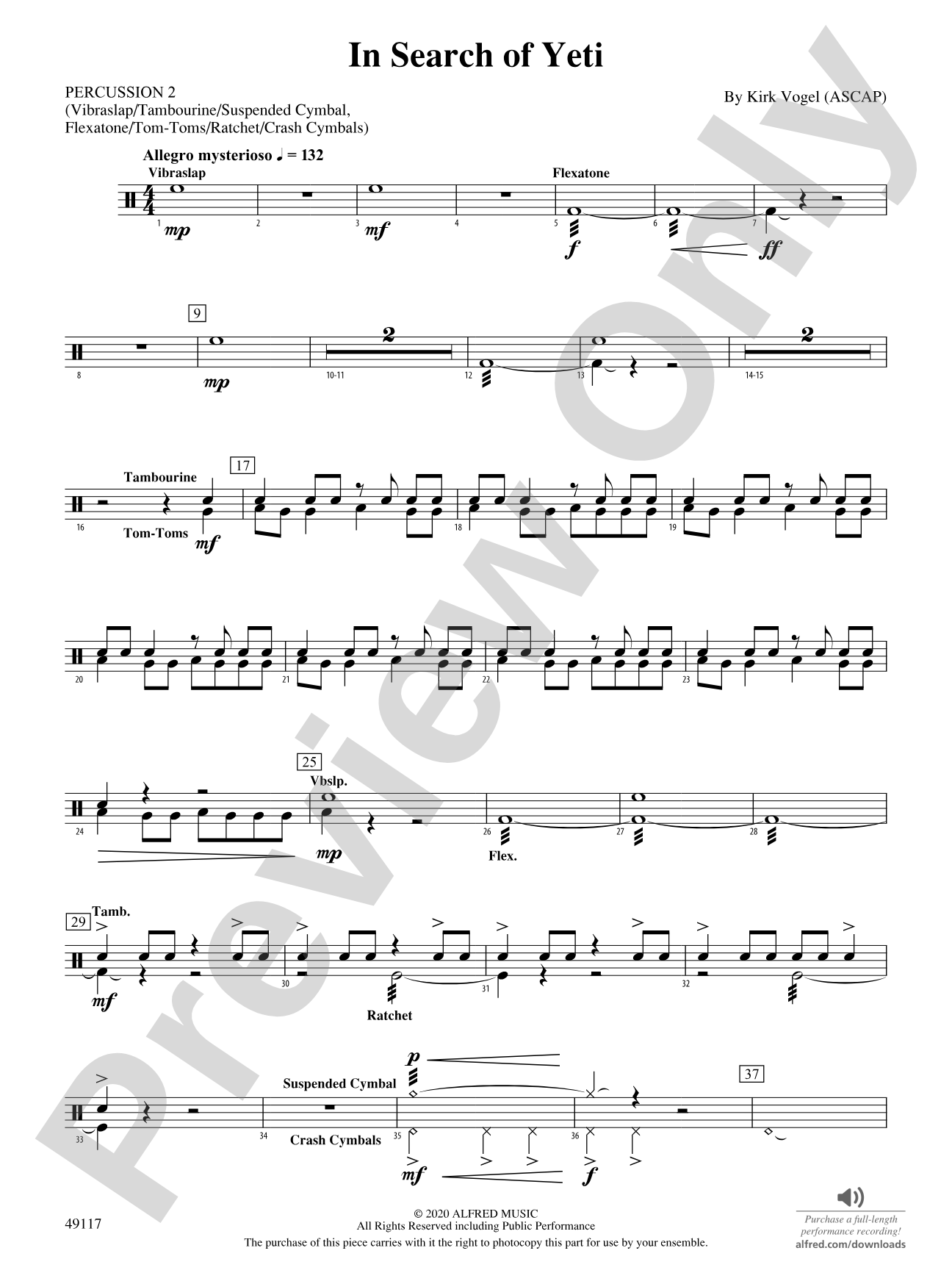 In Search of Yeti: 2nd Percussion