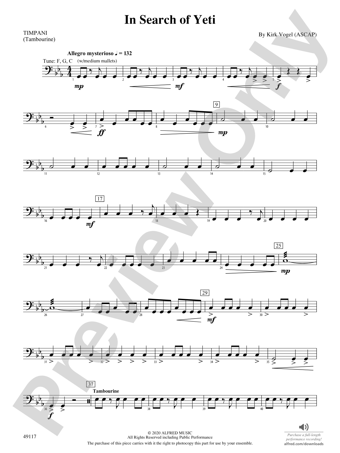 In Search of Yeti: Timpani