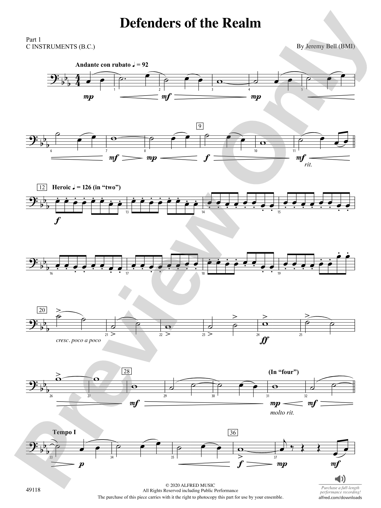 Defenders of the Realm: Part 1 - C Instruments (B.C.)