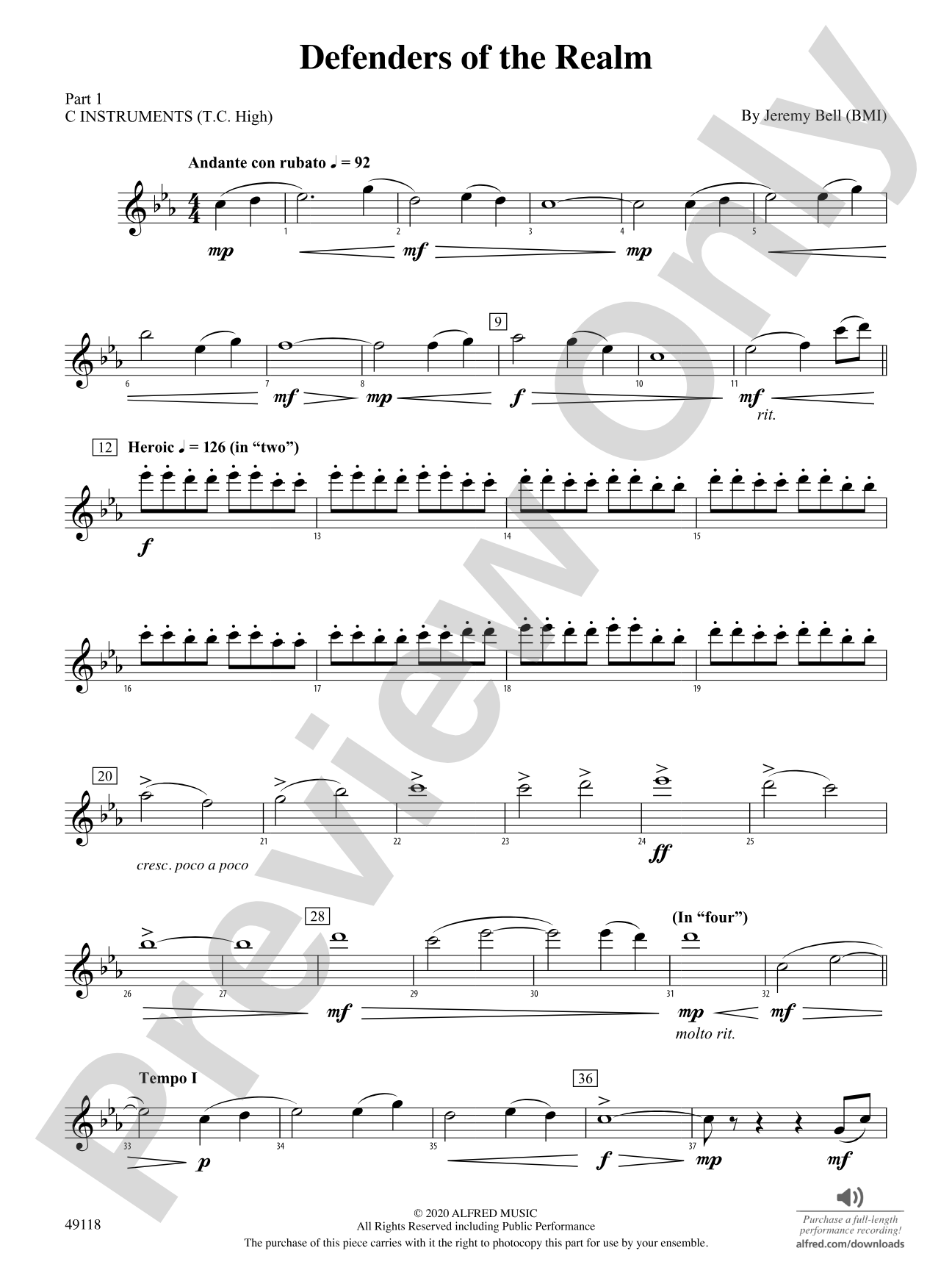 Defenders of the Realm: Part 1 - C Instruments (T.C. High)