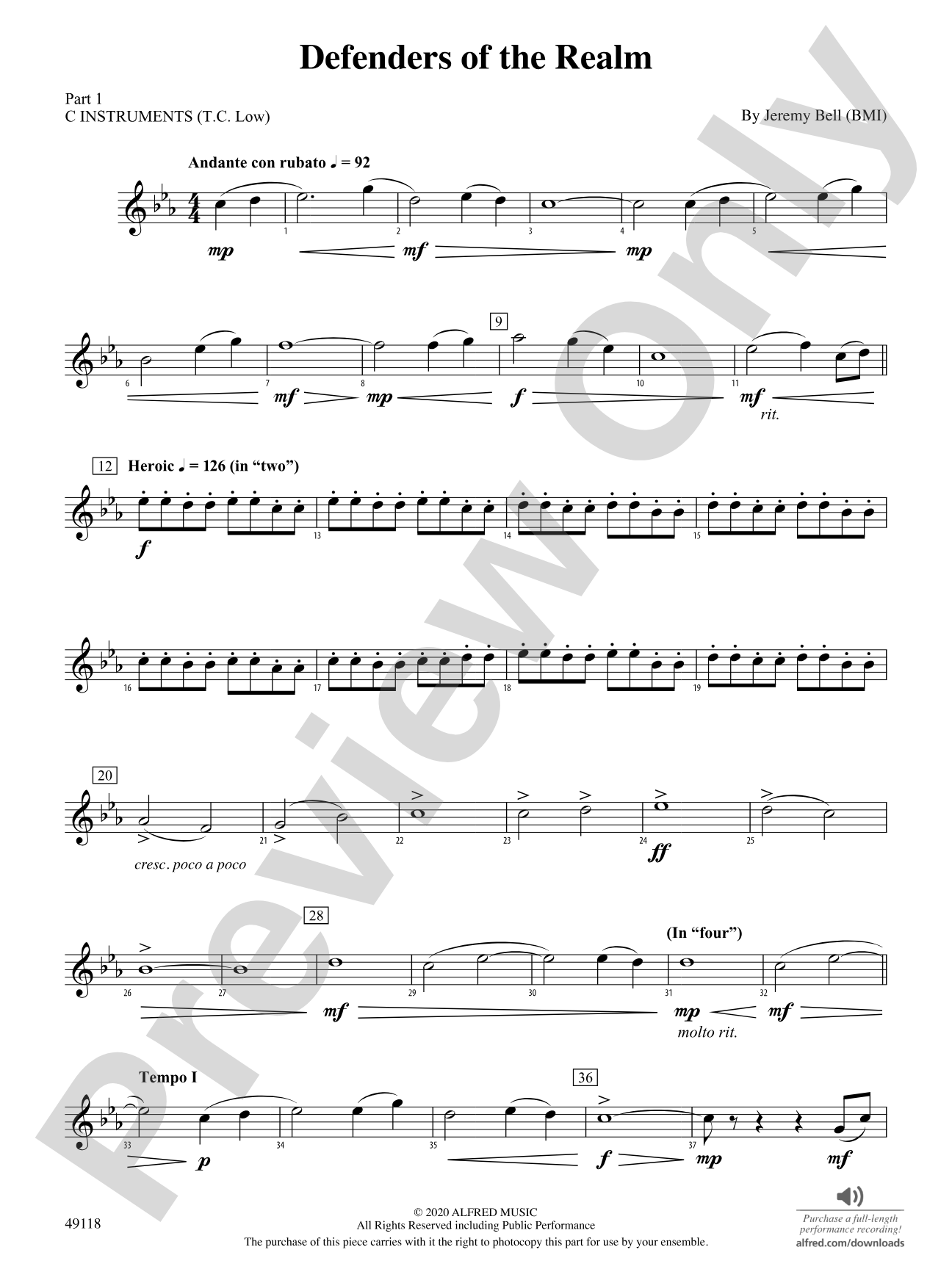 Defenders of the Realm: Part 1 - C Instruments (T.C. Low)