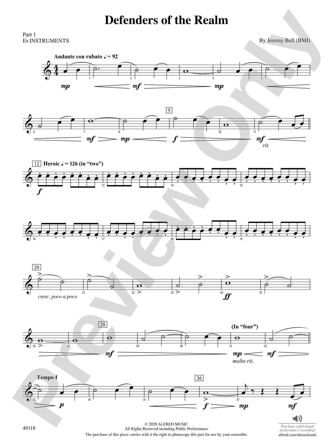 Defenders of the Realm: Part 1 - E-flat Instruments