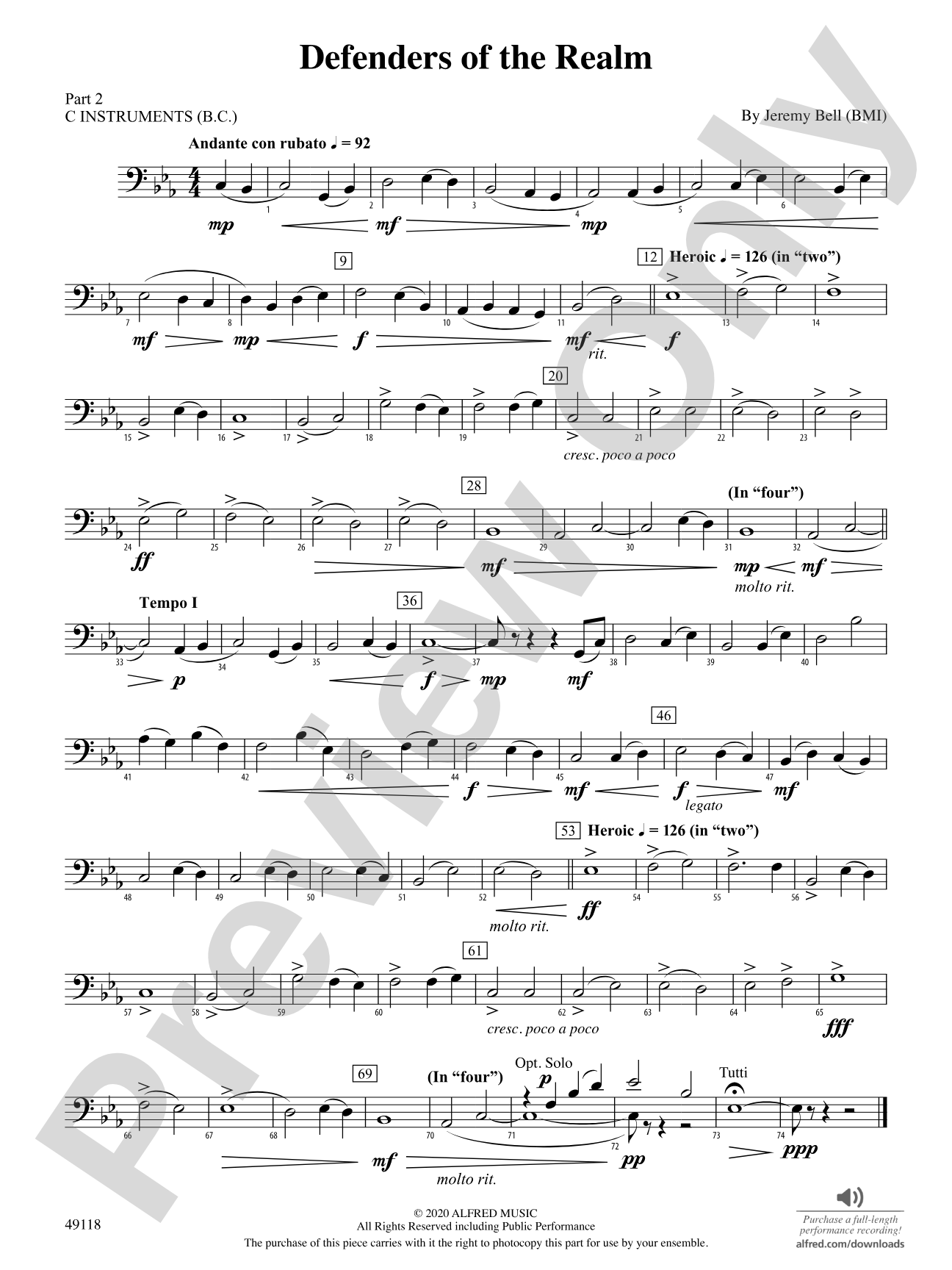 Defenders of the Realm: Part 2 - C Instruments (B.C.)