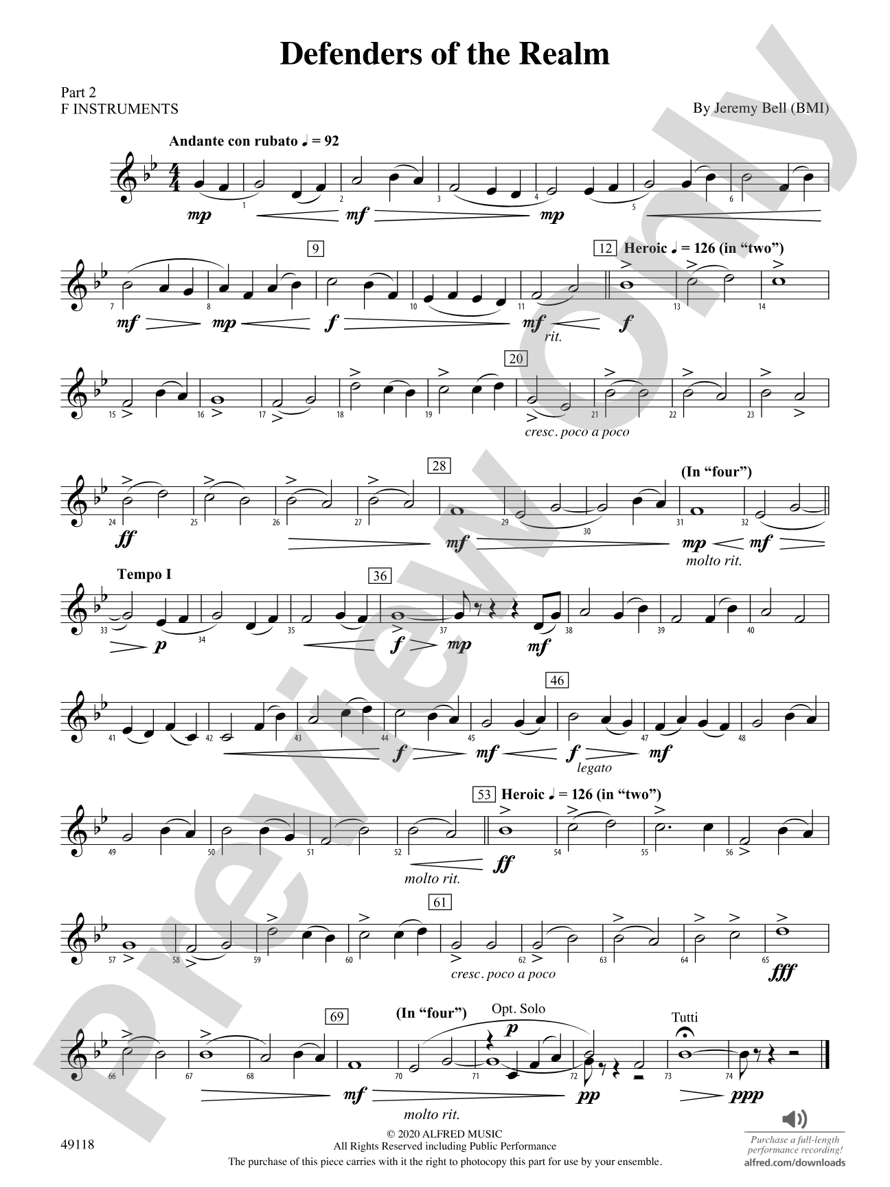 Defenders of the Realm: Part 2 - F Instruments