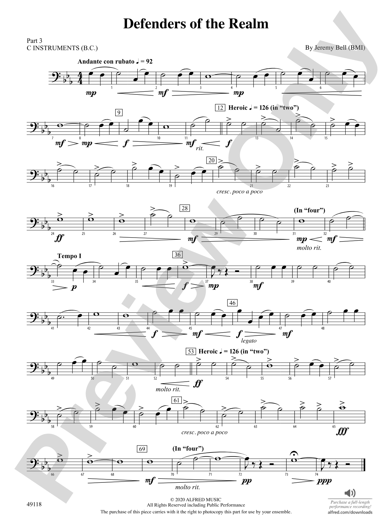Defenders of the Realm: Part 3 - C Instruments (B.C.)