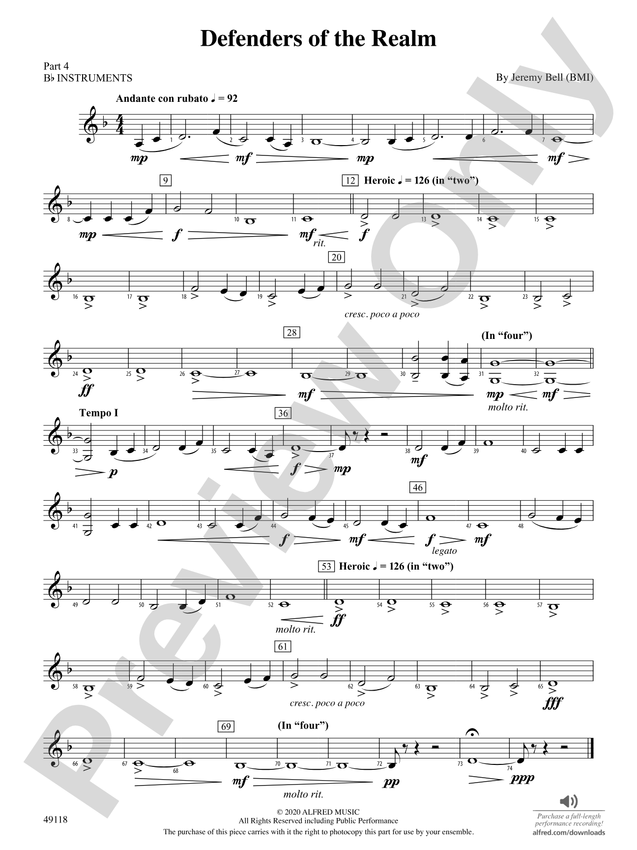 Defenders of the Realm: Part 4 - B-flat Instruments