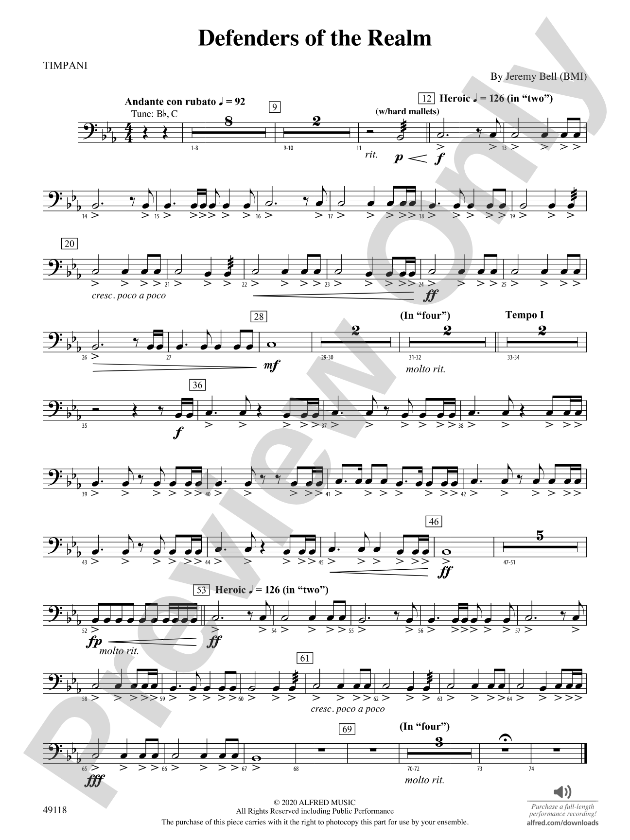 Defenders of the Realm: Timpani