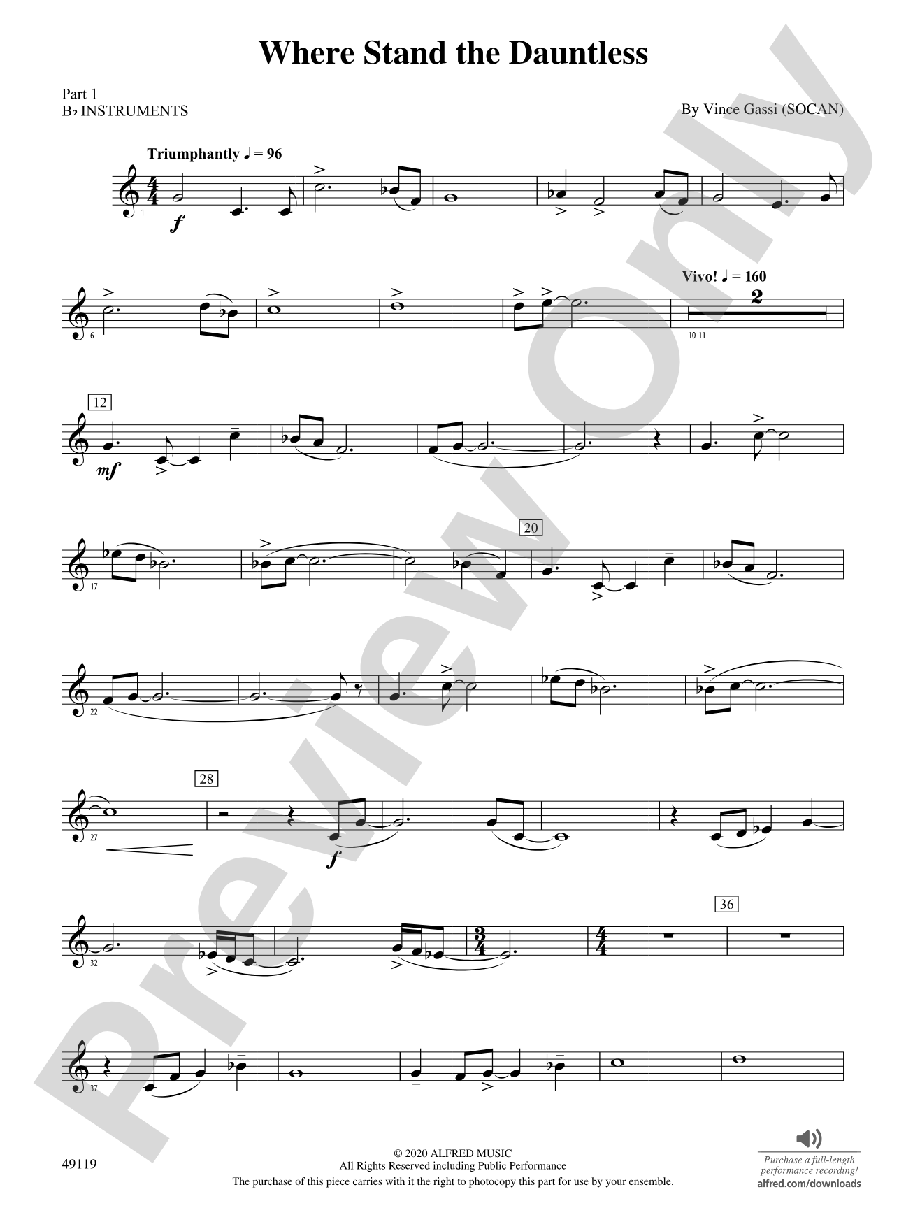 Where Stand the Dauntless: Part 1 - B-flat Instruments
