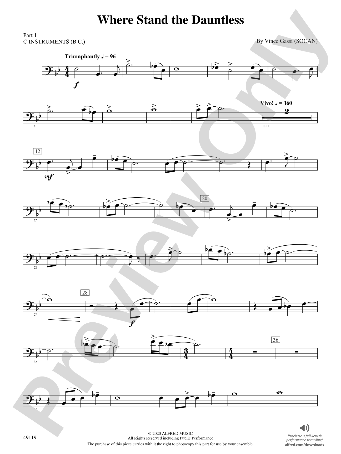 Where Stand the Dauntless: Part 1 - C Instruments (B.C.)