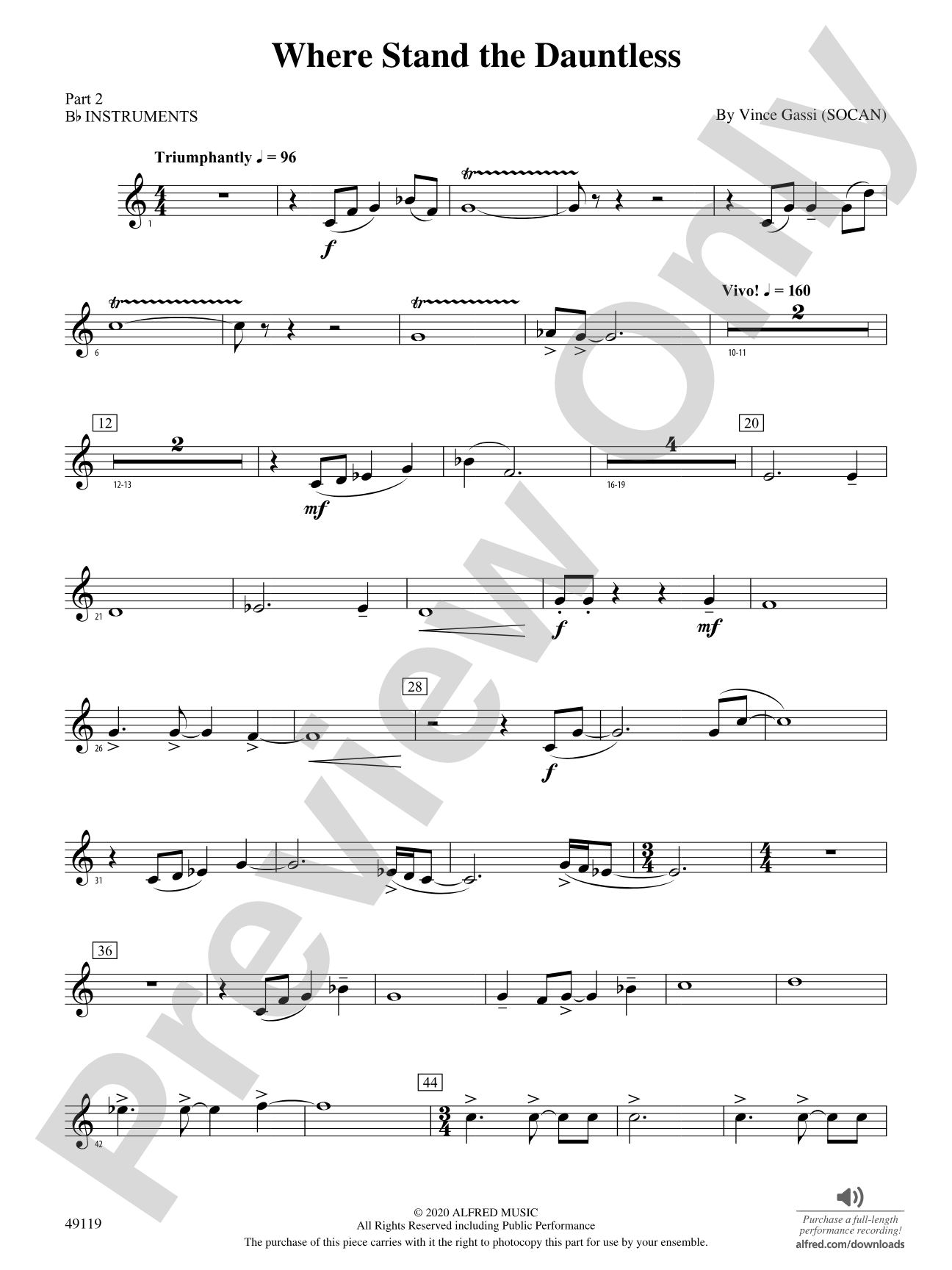 Where Stand the Dauntless: Part 2 - B-flat Instruments