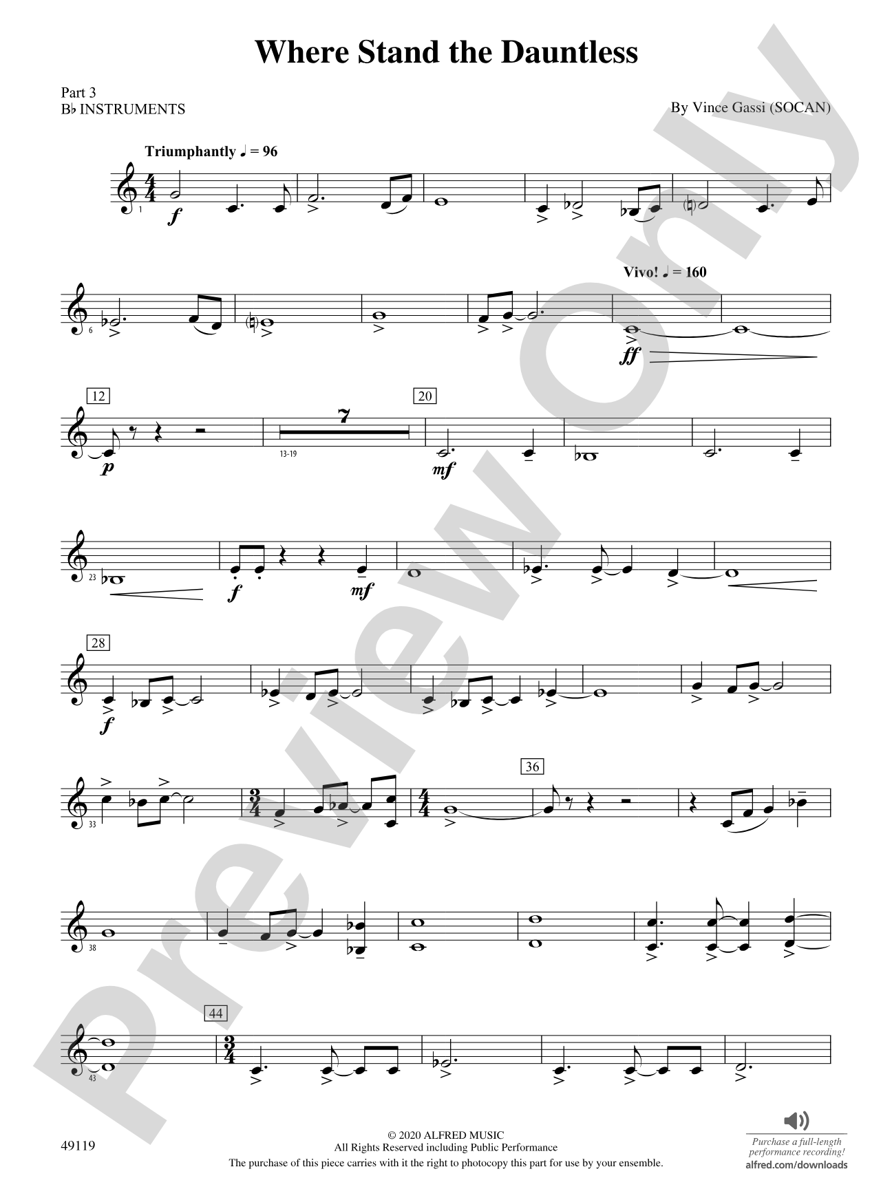 Where Stand the Dauntless: Part 3 - B-flat Instruments