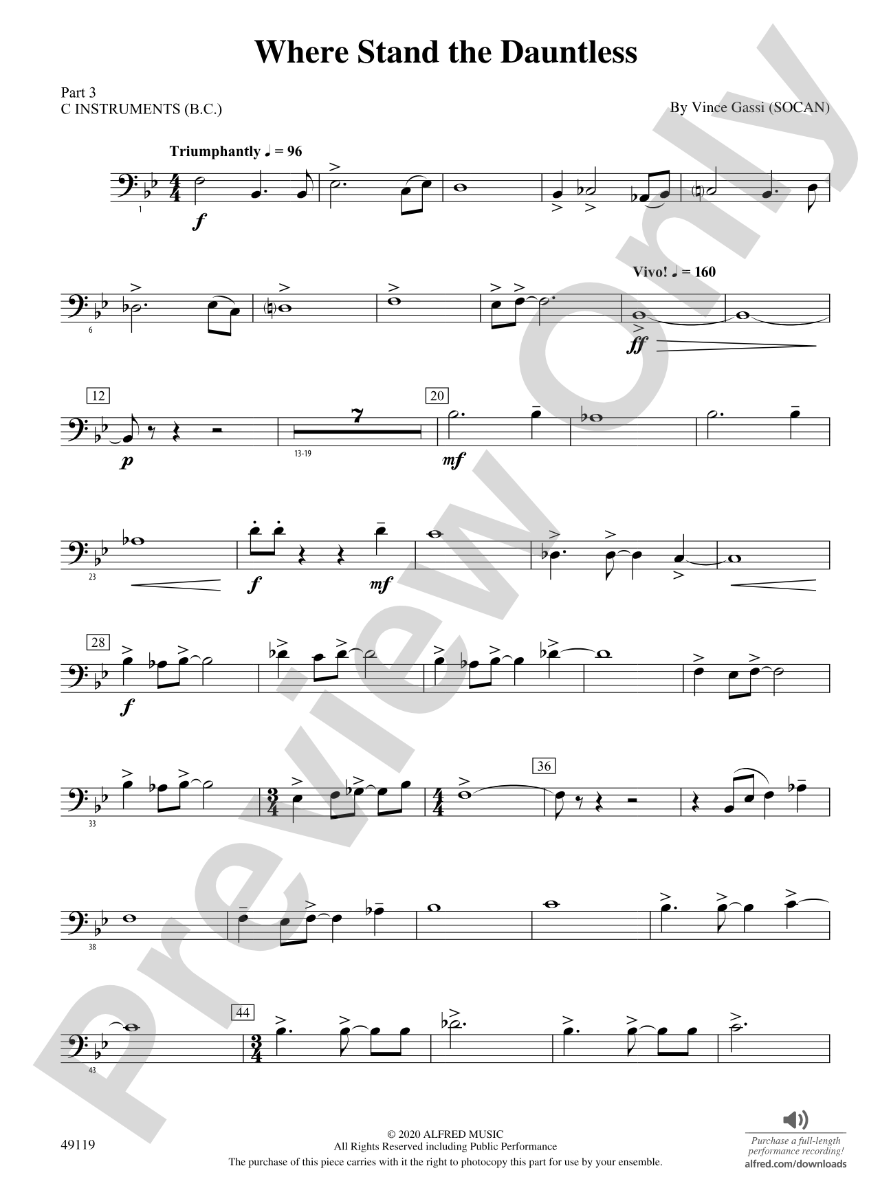 Where Stand the Dauntless: Part 3 - C Instruments (B.C.)