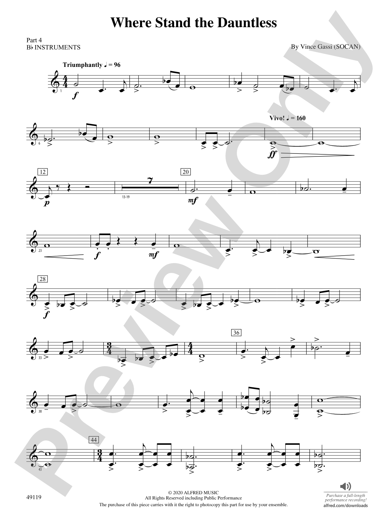 Where Stand the Dauntless: Part 4 - B-flat Instruments