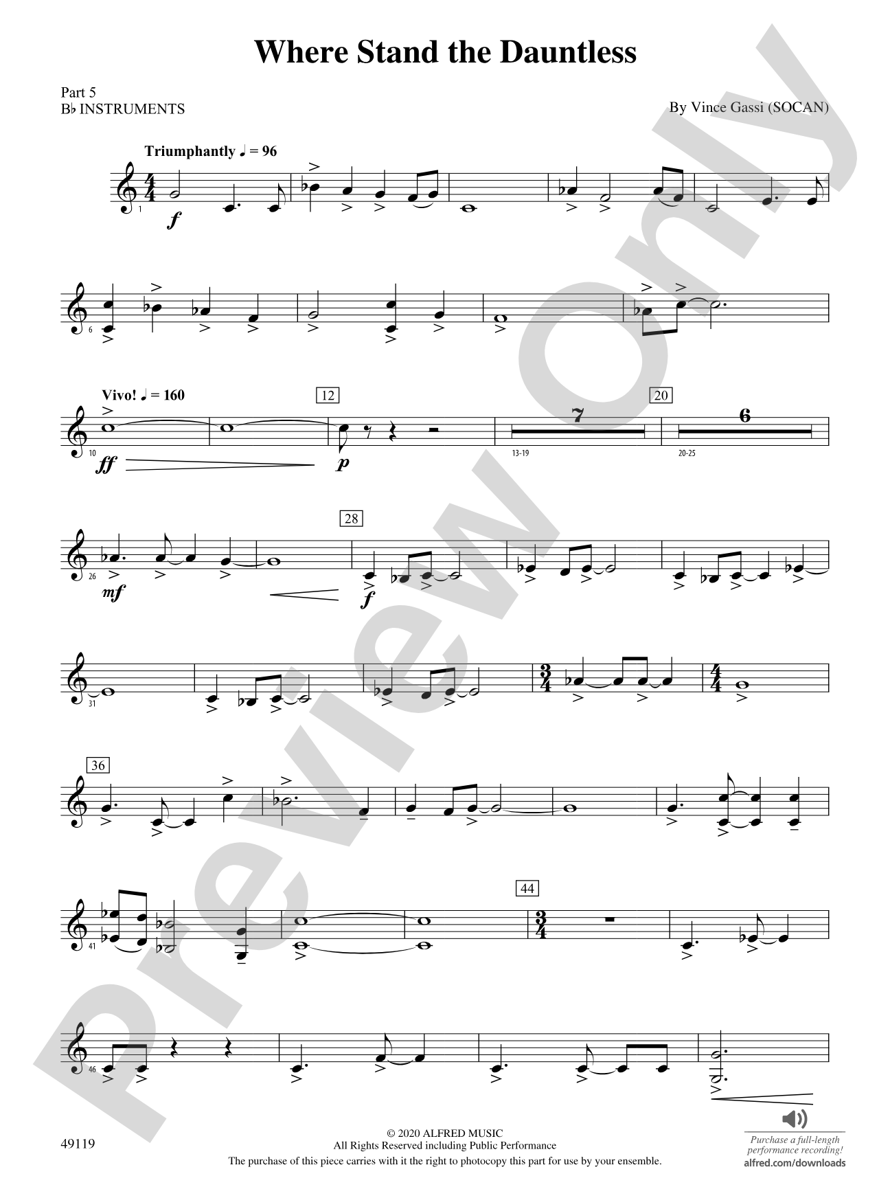 Where Stand the Dauntless: Part 5 - B-flat Instruments