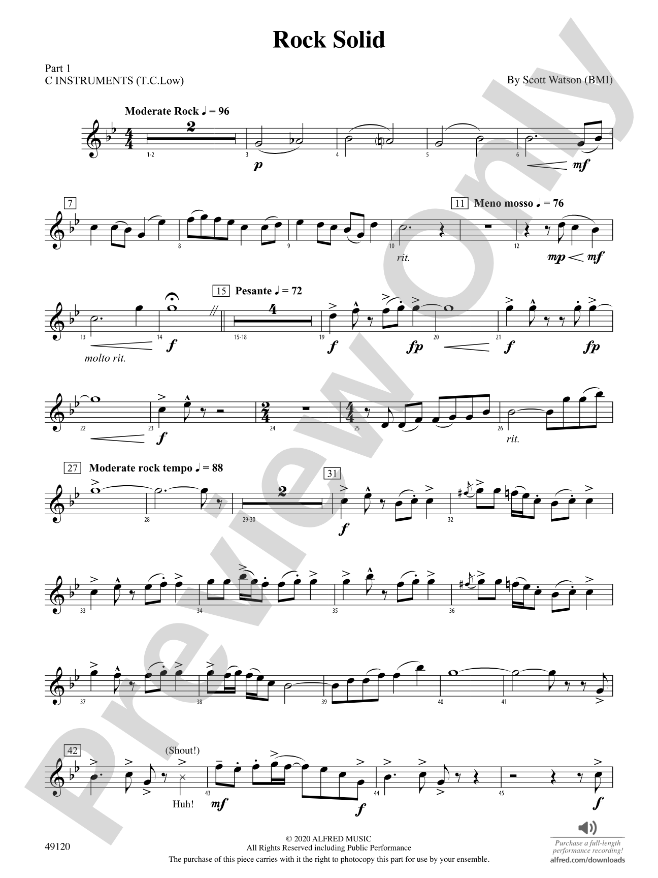 Rock Solid: Part 1 - C Instruments (T.C. Low)