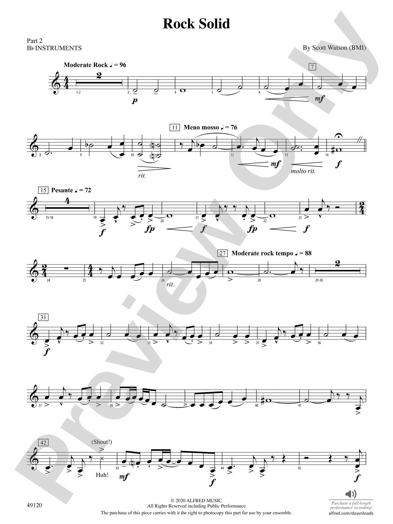 Rock Solid: Part 2 - B-flat Instruments