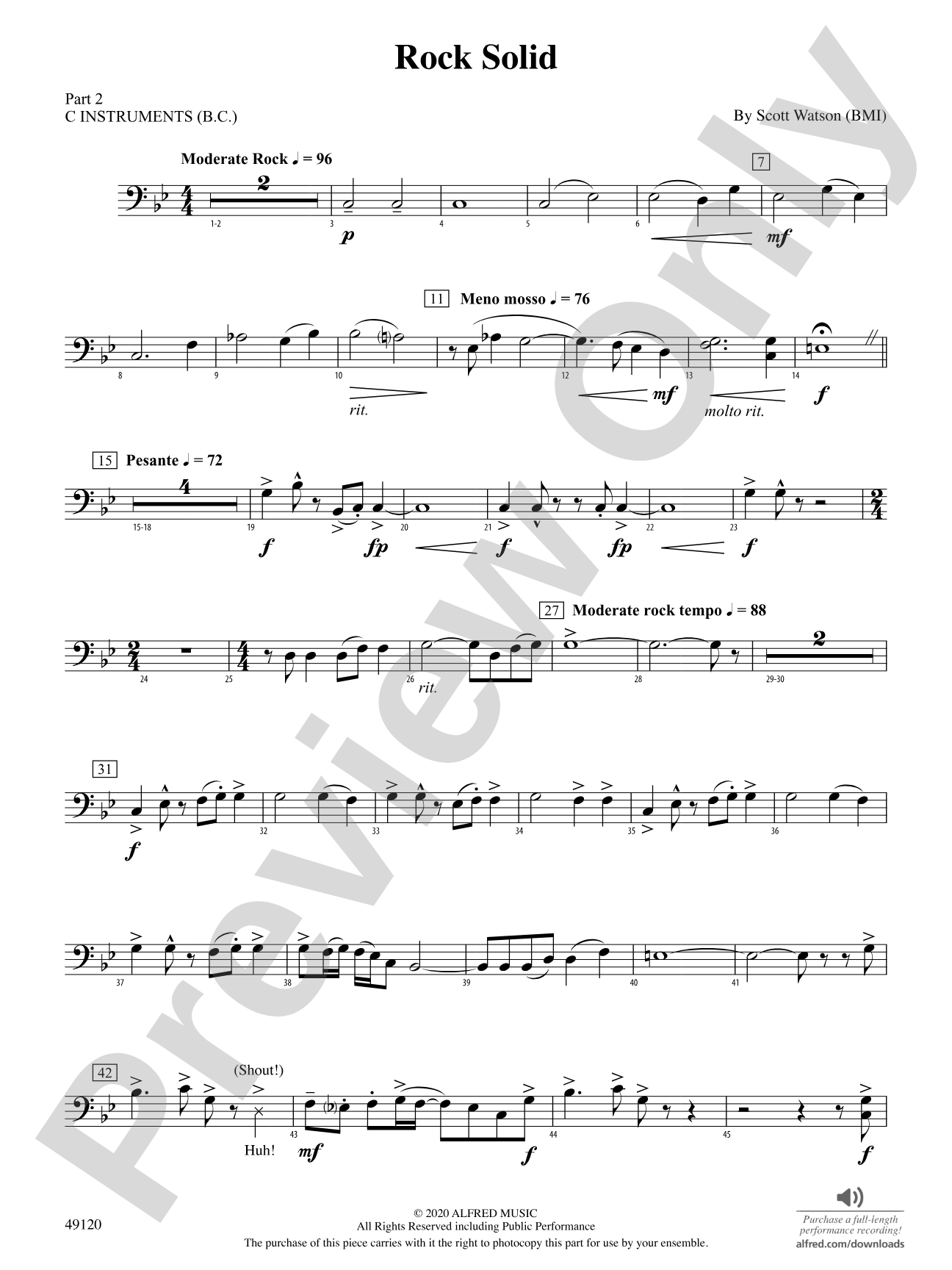 Rock Solid: Part 2 - C Instruments (B.C.)