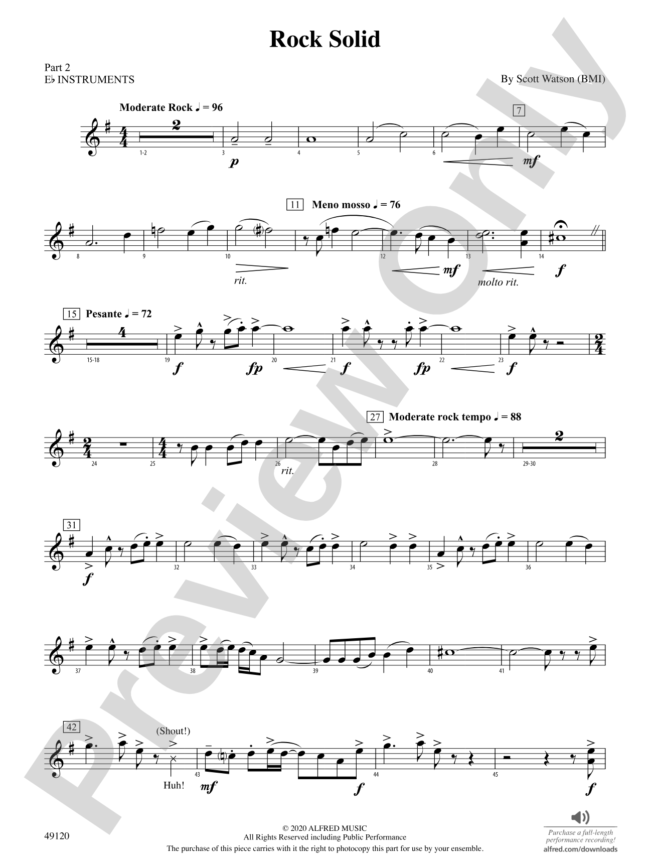 Rock Solid: Part 2 - E-flat Instruments