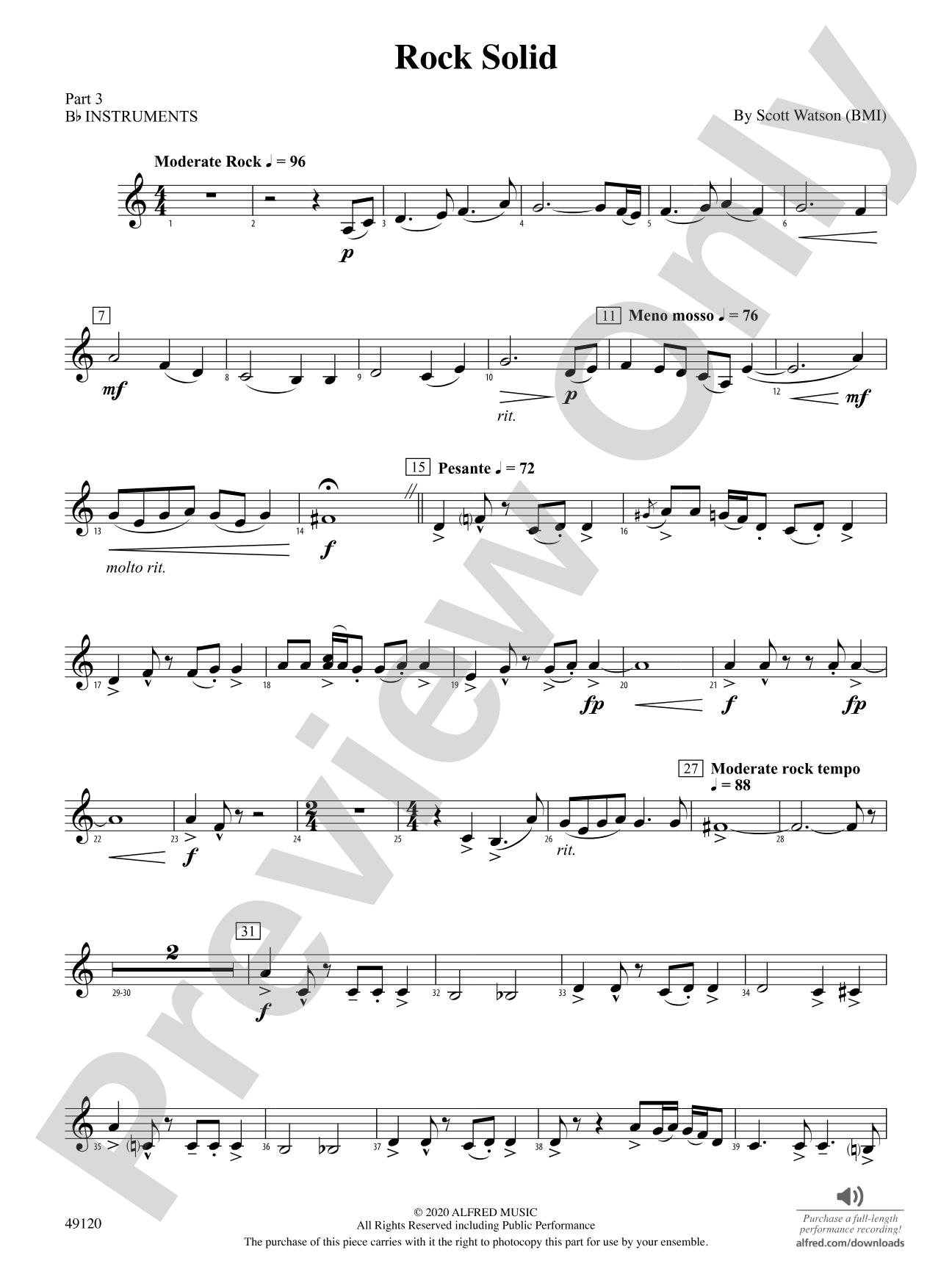 Rock Solid: Part 3 - B-flat Instruments