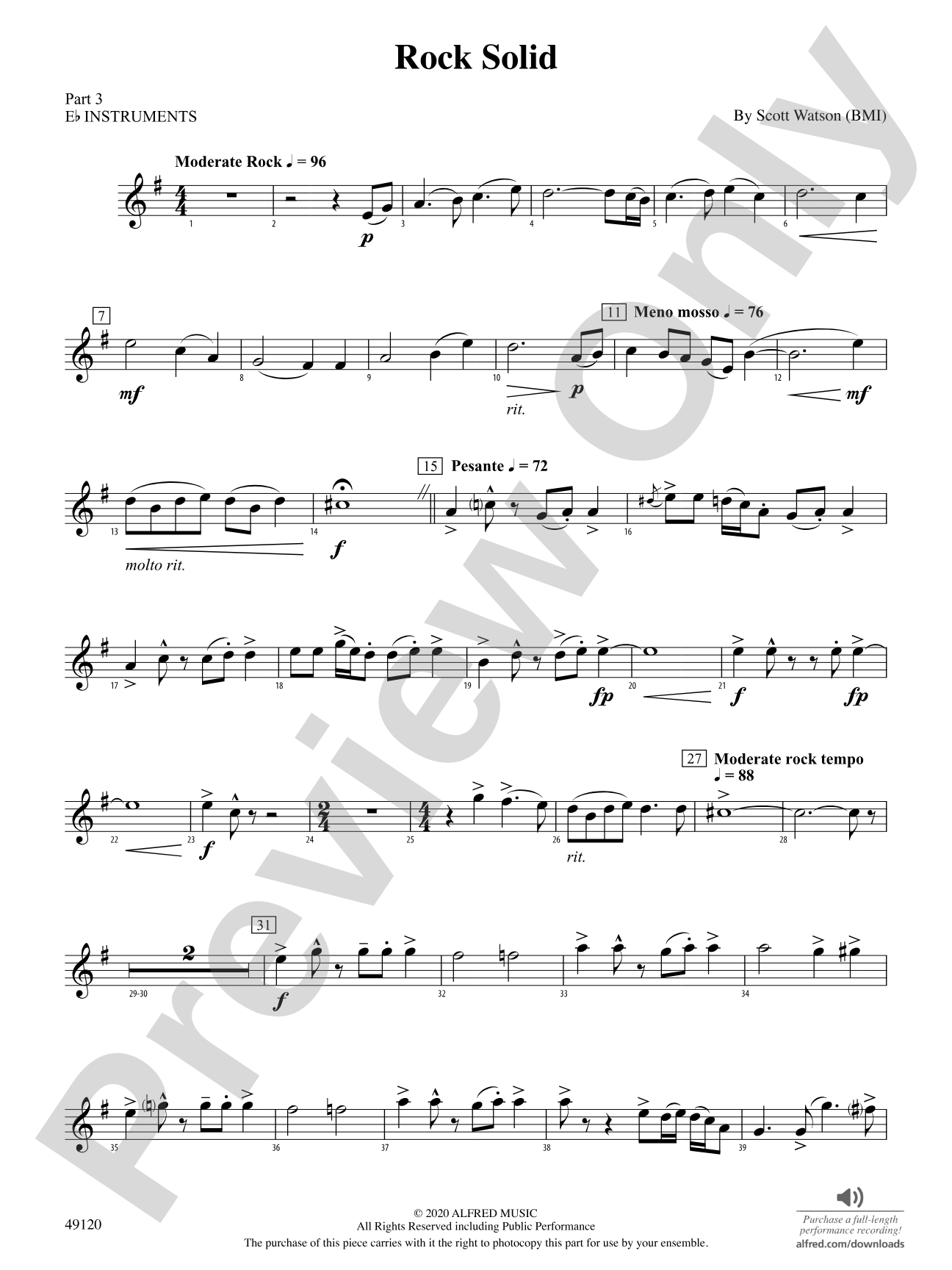 Rock Solid: Part 3 - E-flat Instruments