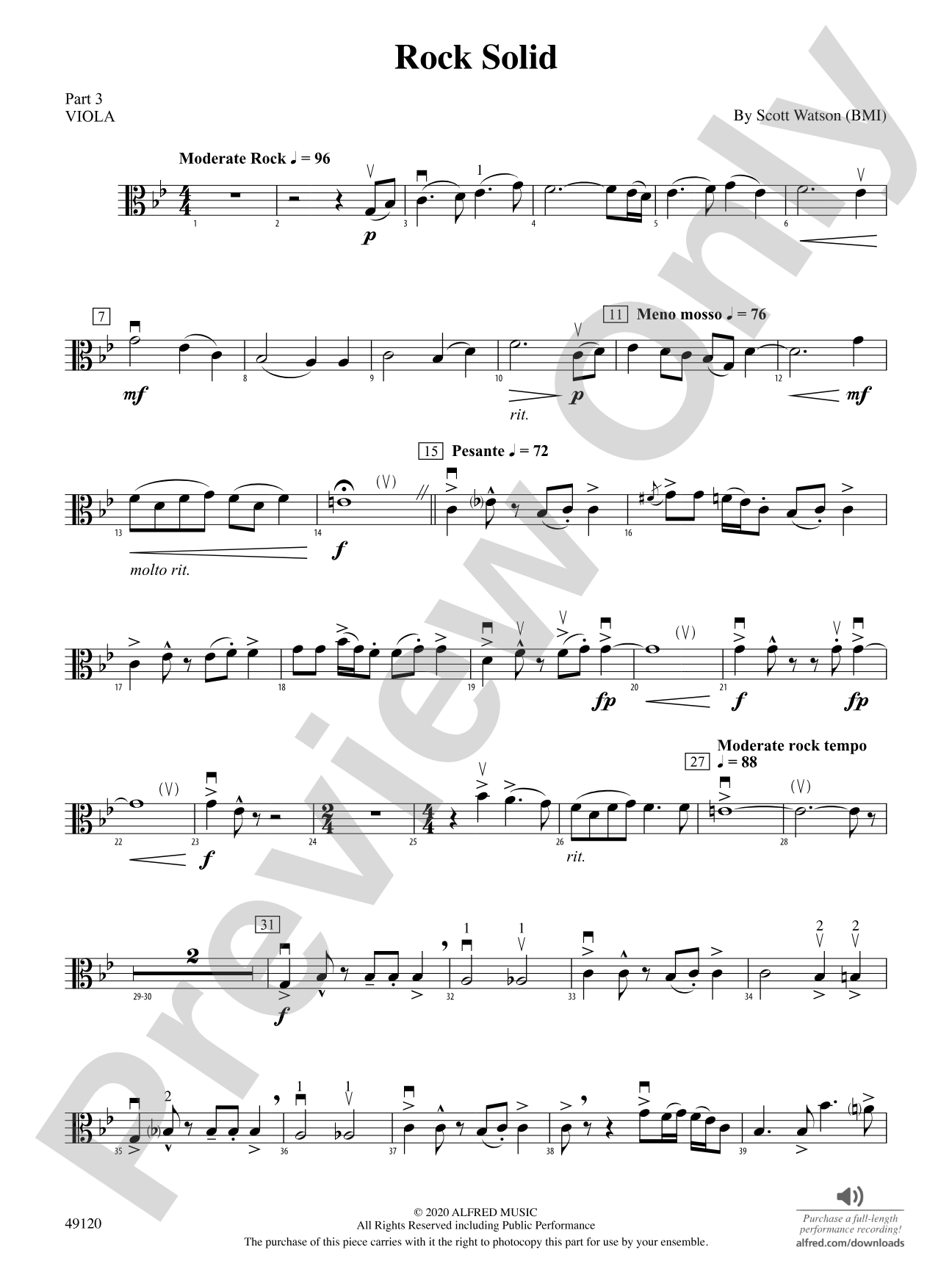 Rock Solid: Part 3 - Viola
