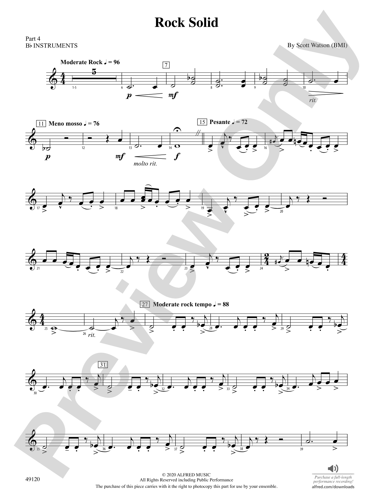 Rock Solid: Part 4 - B-flat Instruments