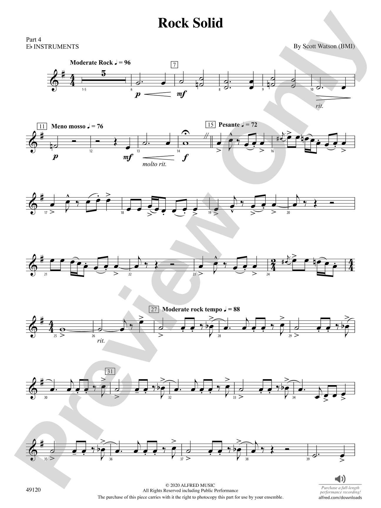 Rock Solid: Part 4 - E-flat Instruments