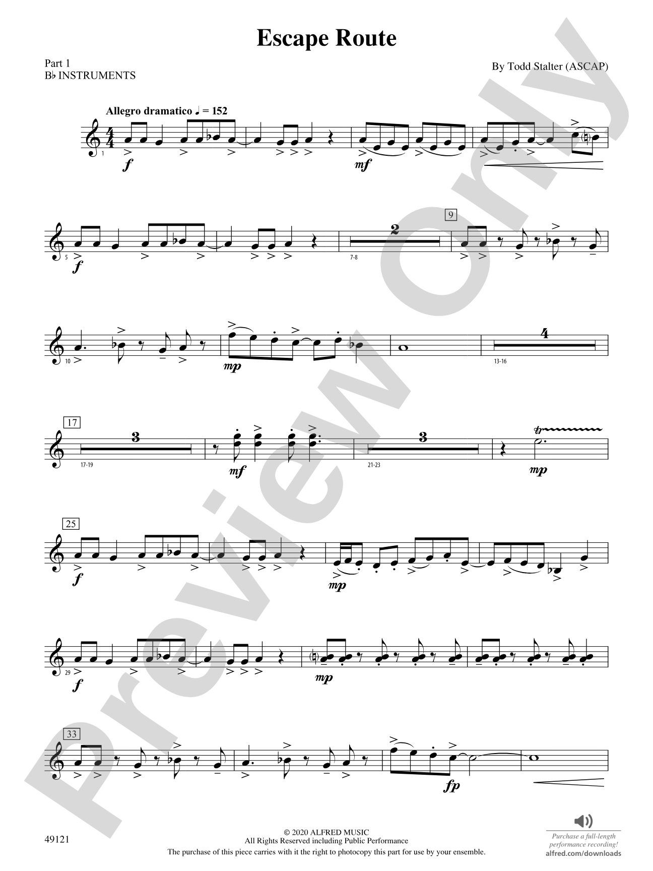 Escape Route: Part 1 - B-flat Instruments