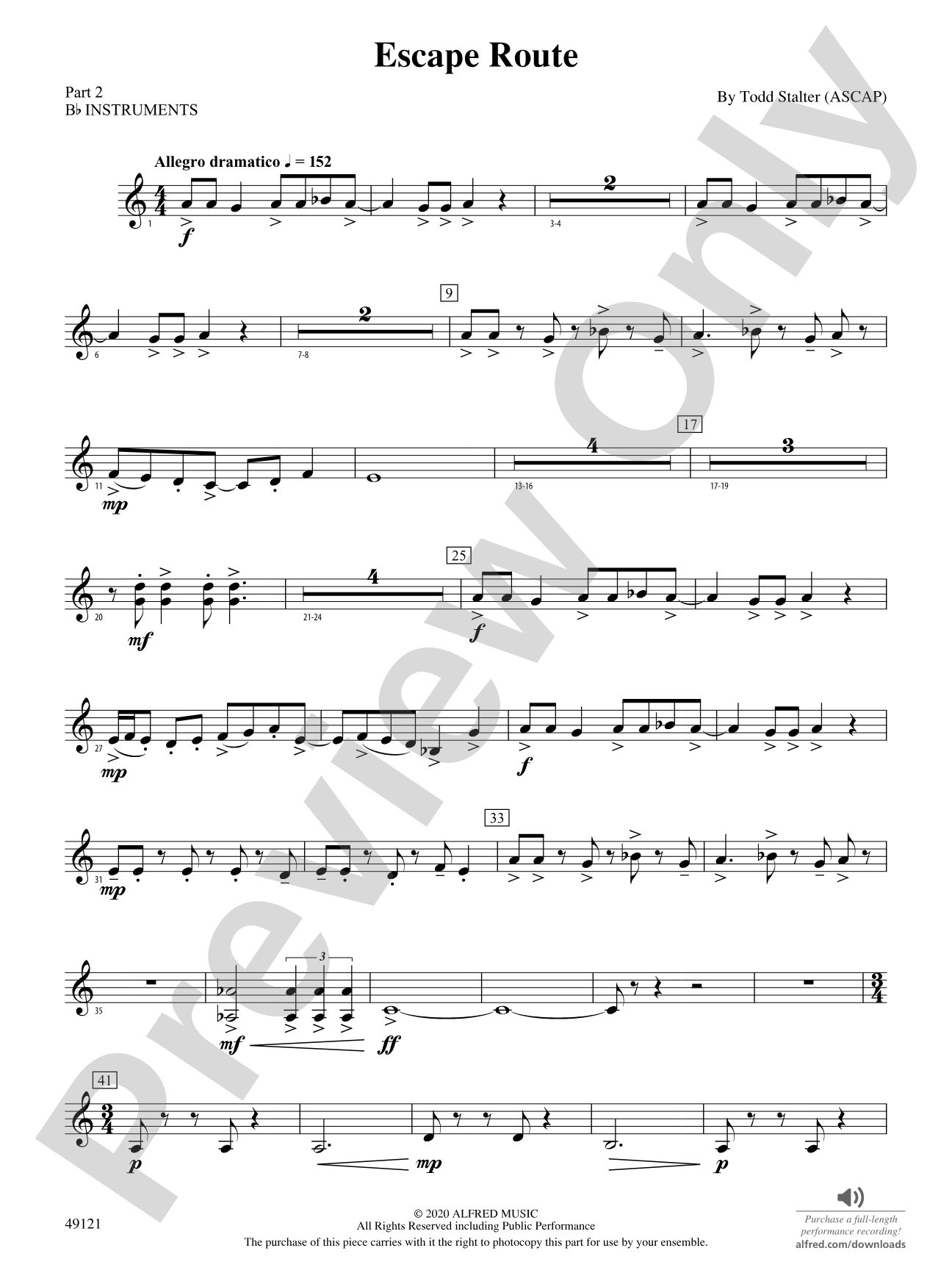 Escape Route: Part 2 - B-flat Instruments