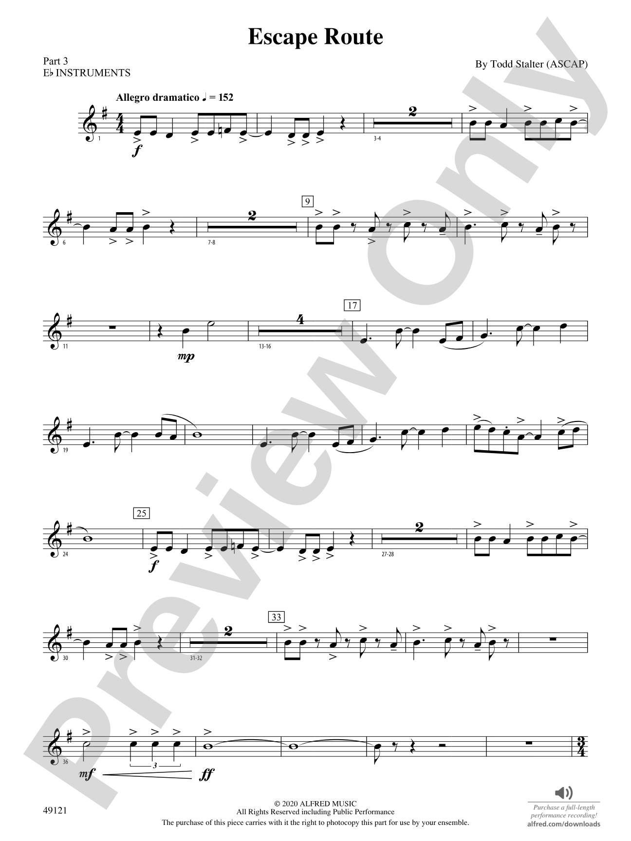 Escape Route: Part 3 - E-flat Instruments