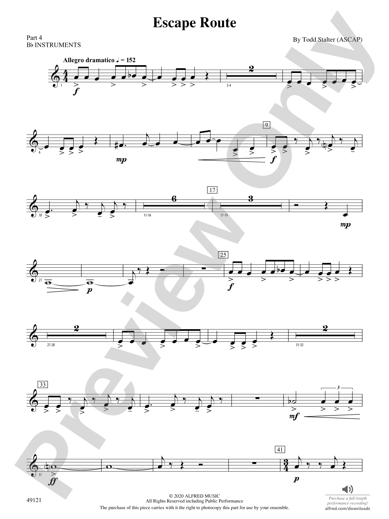Escape Route: Part 4 - B-flat Instruments