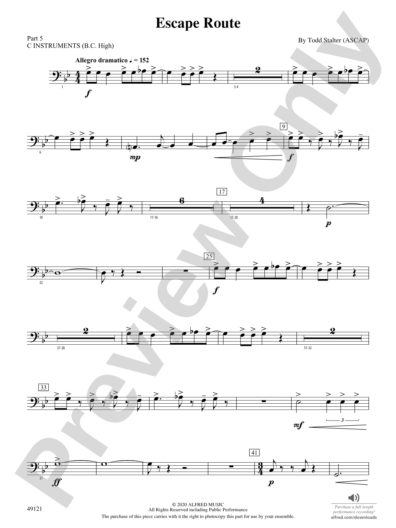 Escape Route: Part 5 - C Instruments (B.C. High)