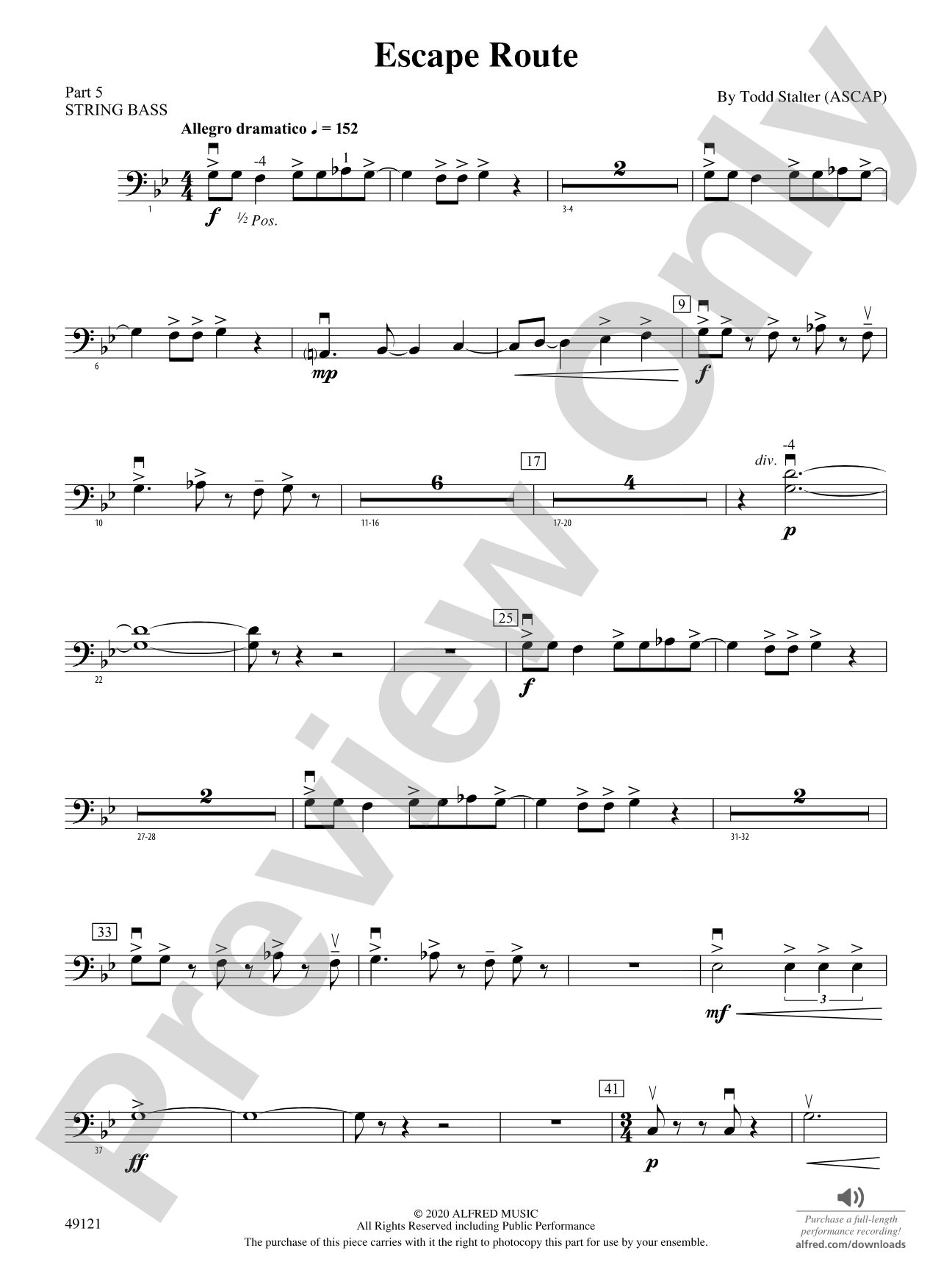 Escape Route: Part 5 - String Bass