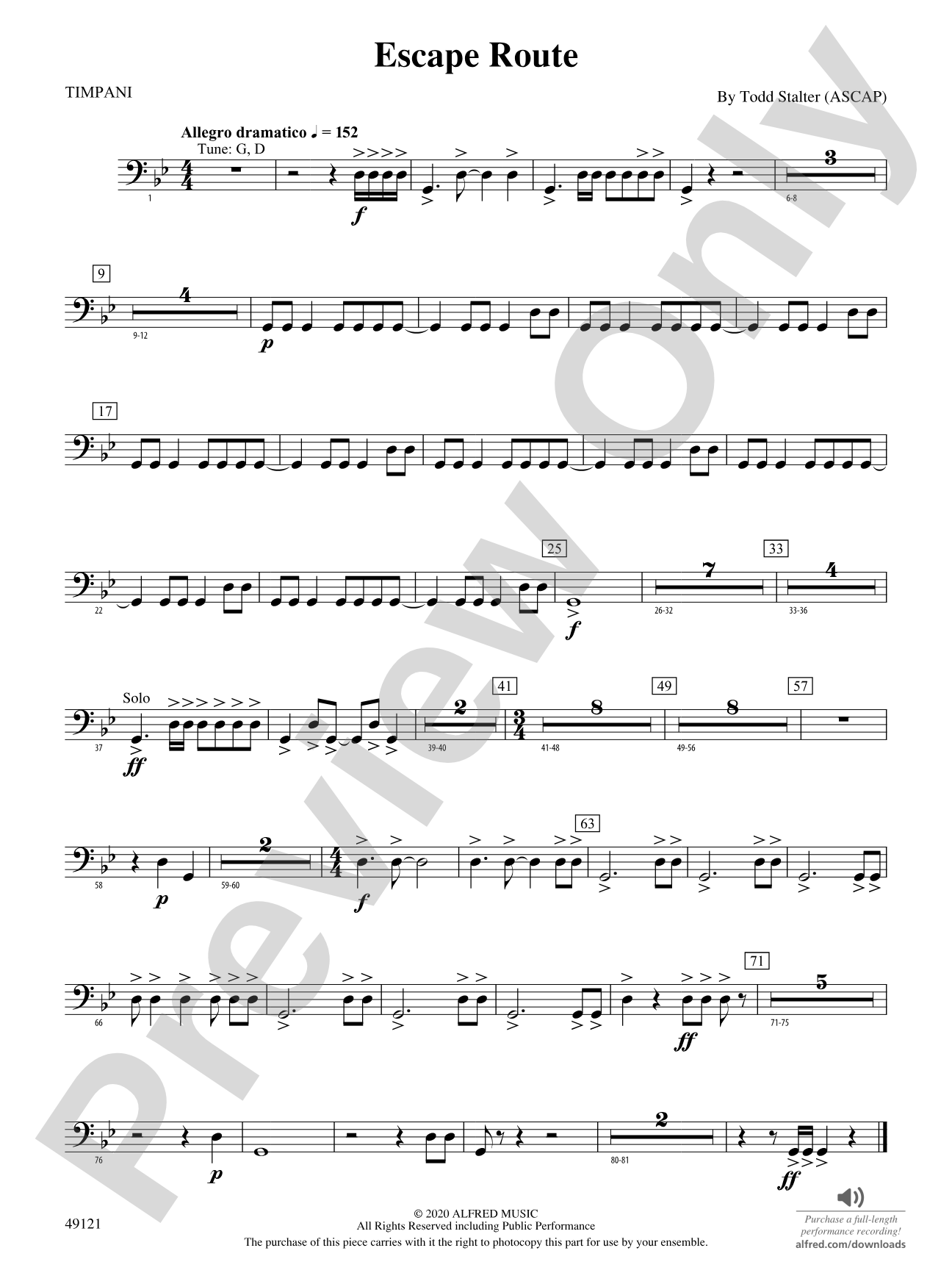 Escape Route: Timpani