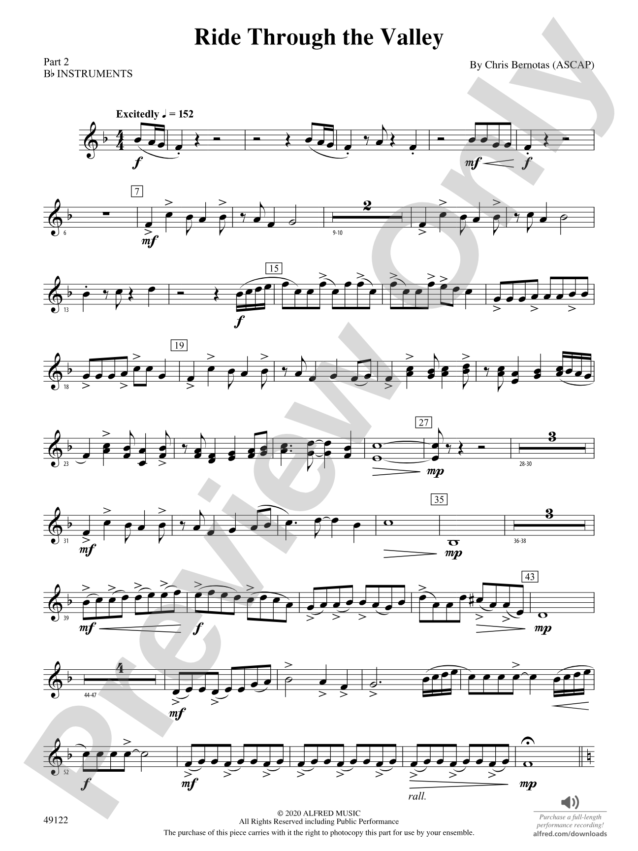 Ride Through the Valley: Part 2 - B-flat Instruments