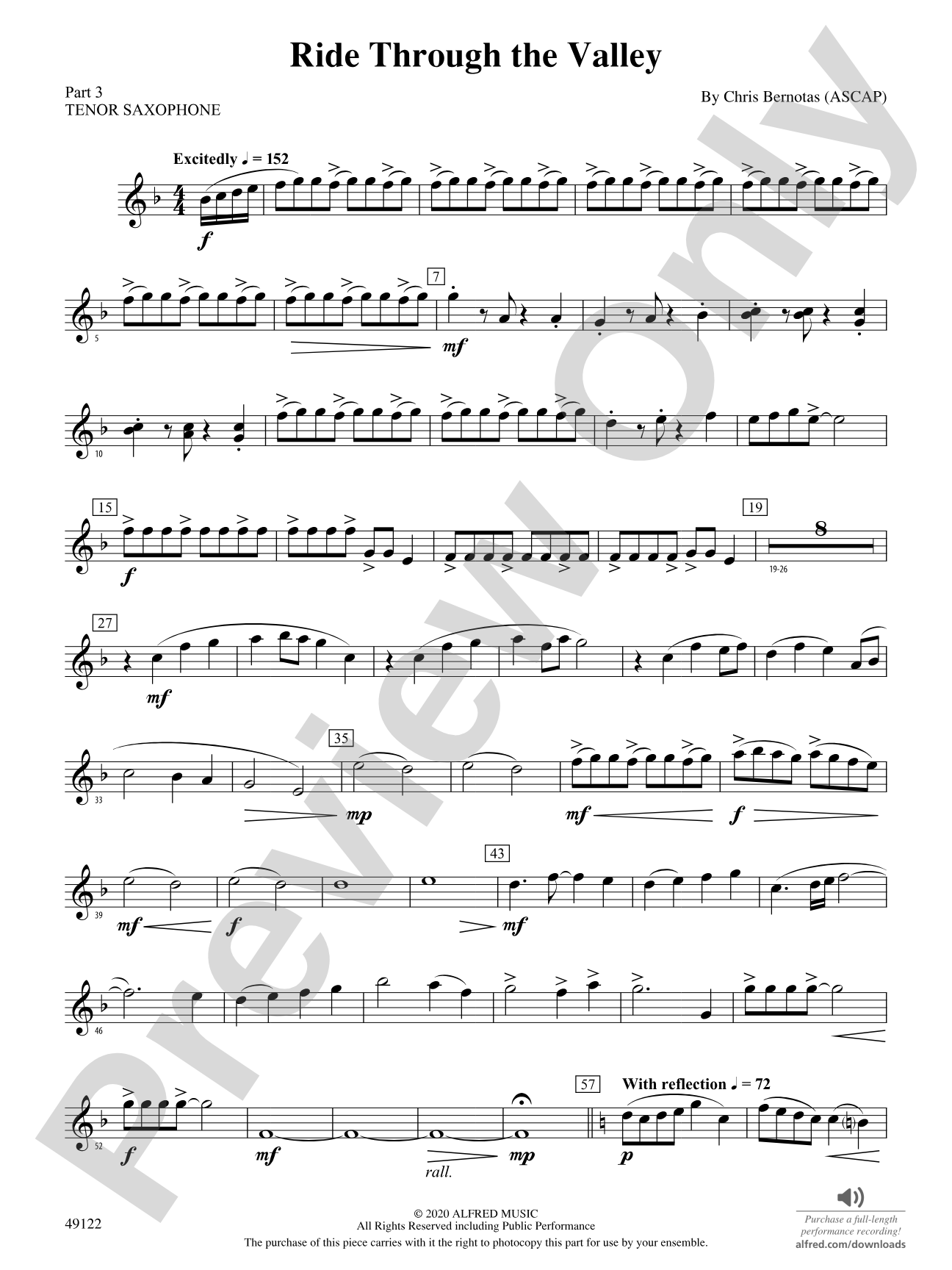 Ride Through the Valley: Part 3 - Tenor Saxophone