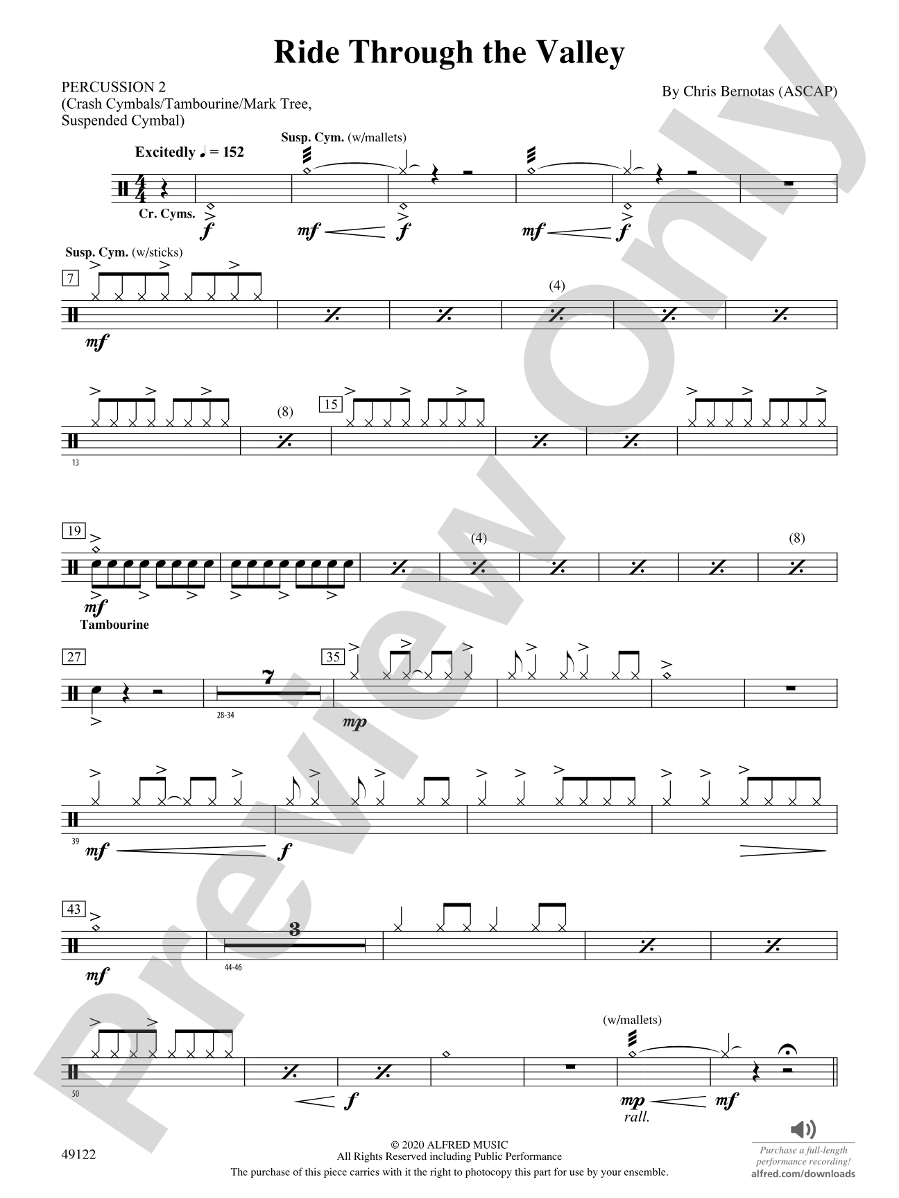 Ride Through the Valley: 2nd Percussion