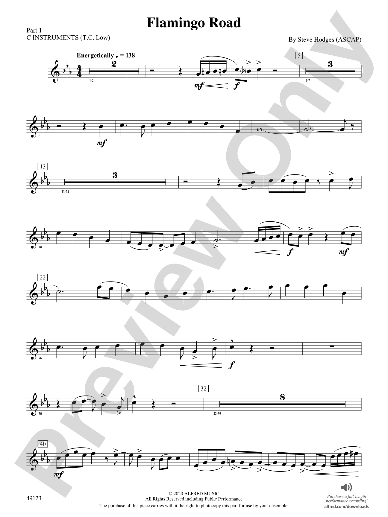 Flamingo Road: Part 1 - C Instruments (T.C. Low)