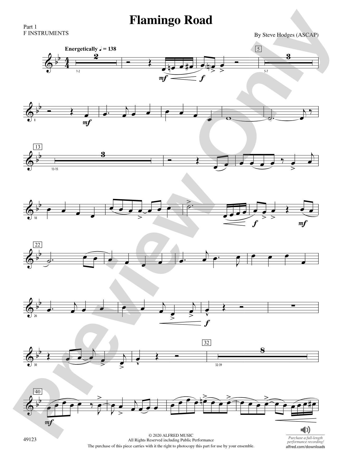 Flamingo Road: Part 1 - F Instruments