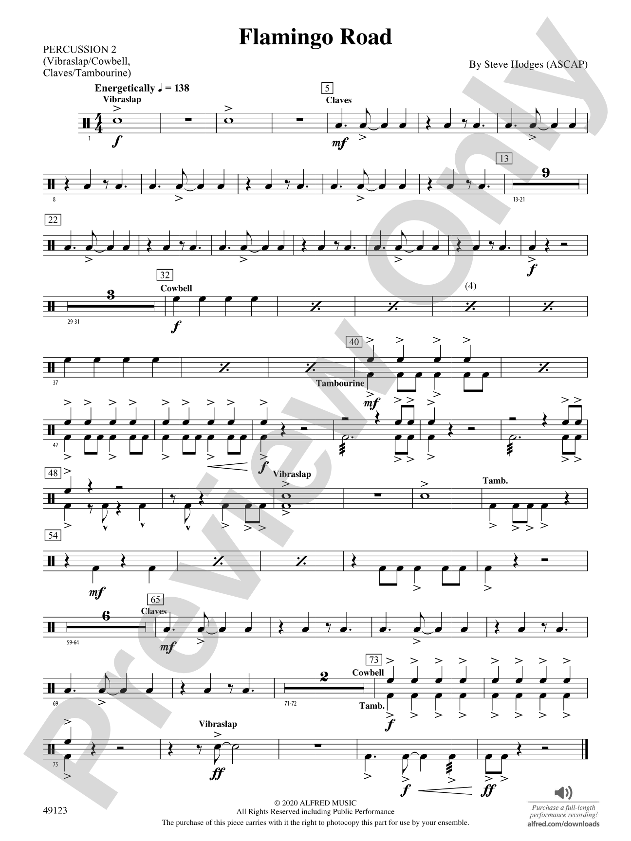 Flamingo Road: 2nd Percussion