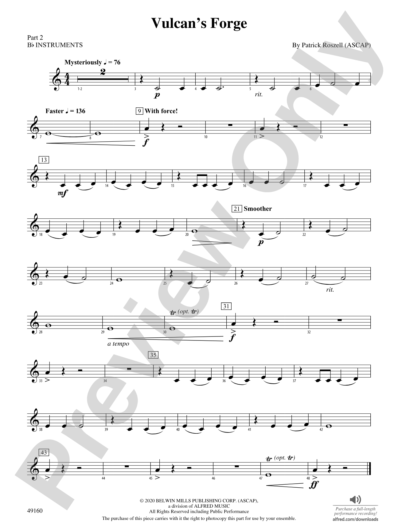 Vulcan's Forge: Part 2 - B-flat Instruments